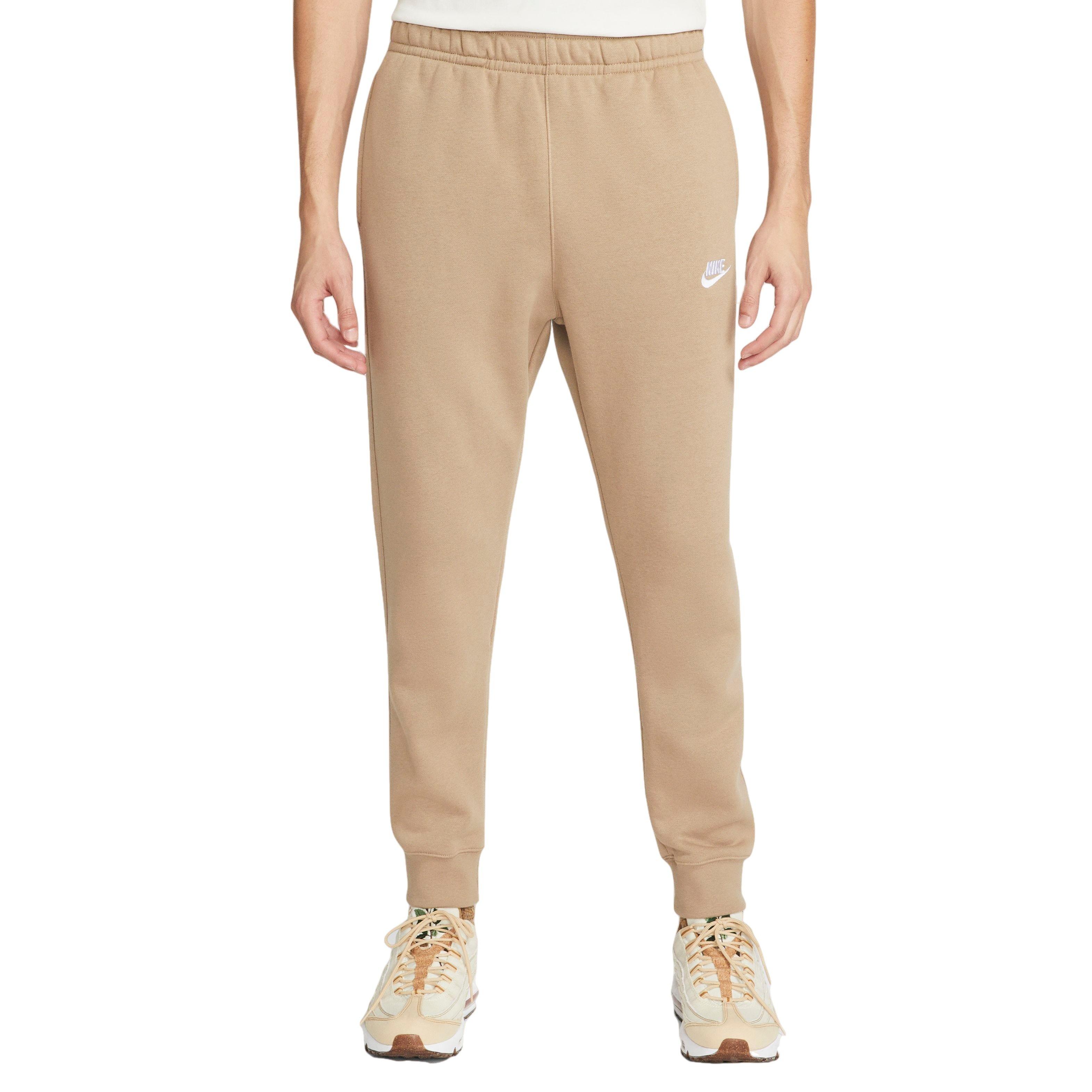 Nike Men's Sportswear Club Fleece Joggers-Khaki - KHAKI Thumbnail View 1