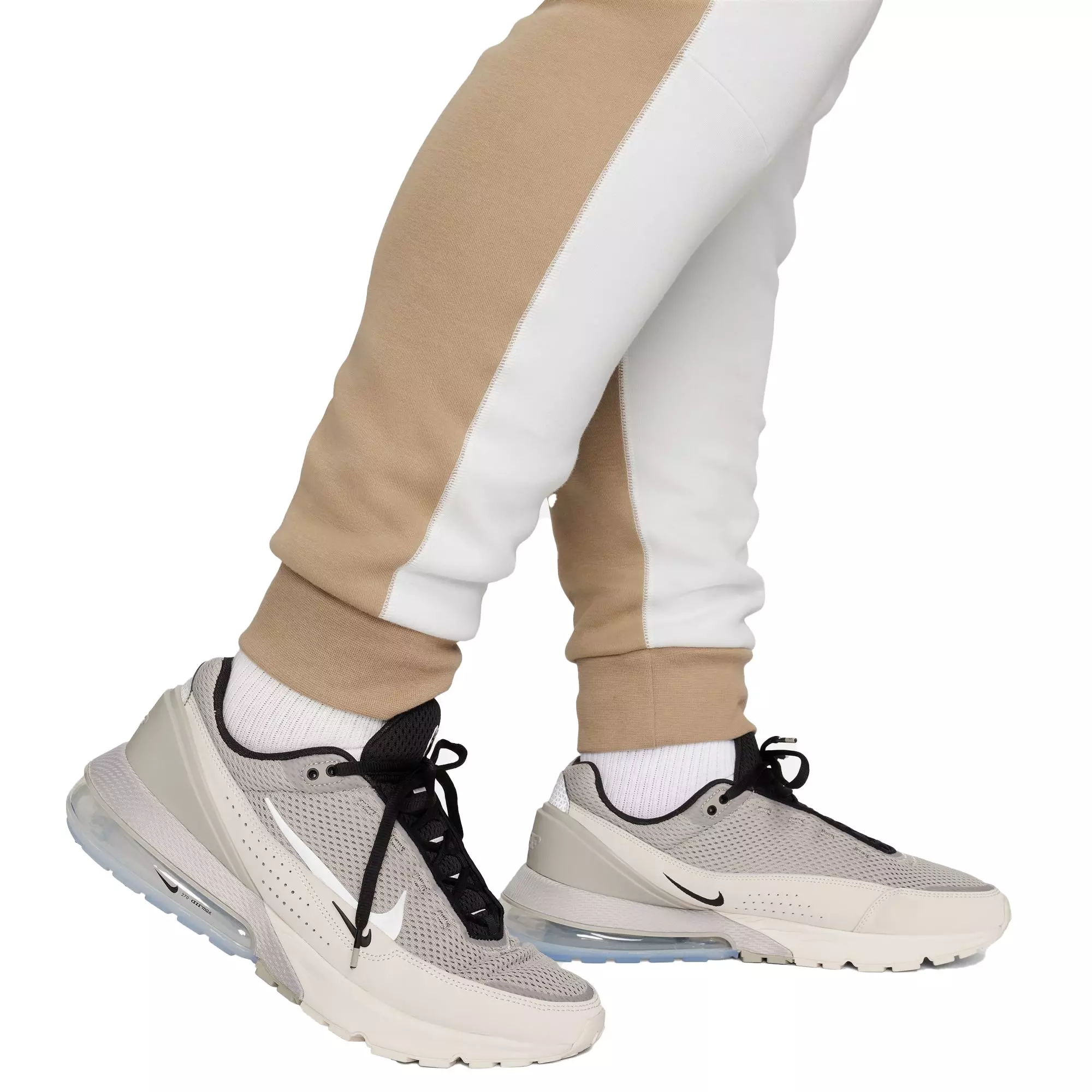 Nike Men's Tech Fleece Joggers - Summit White - WHITE/KHAKI
