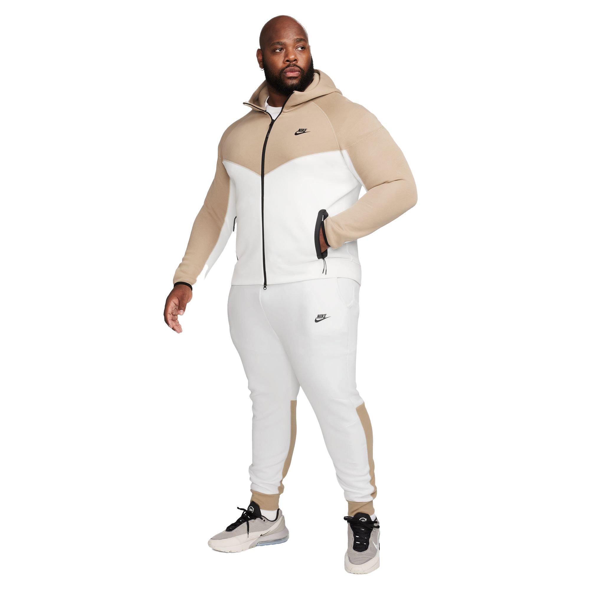 Nike Men's Tech Fleece Joggers - Summit White - WHITE/KHAKI Thumbnail View 18