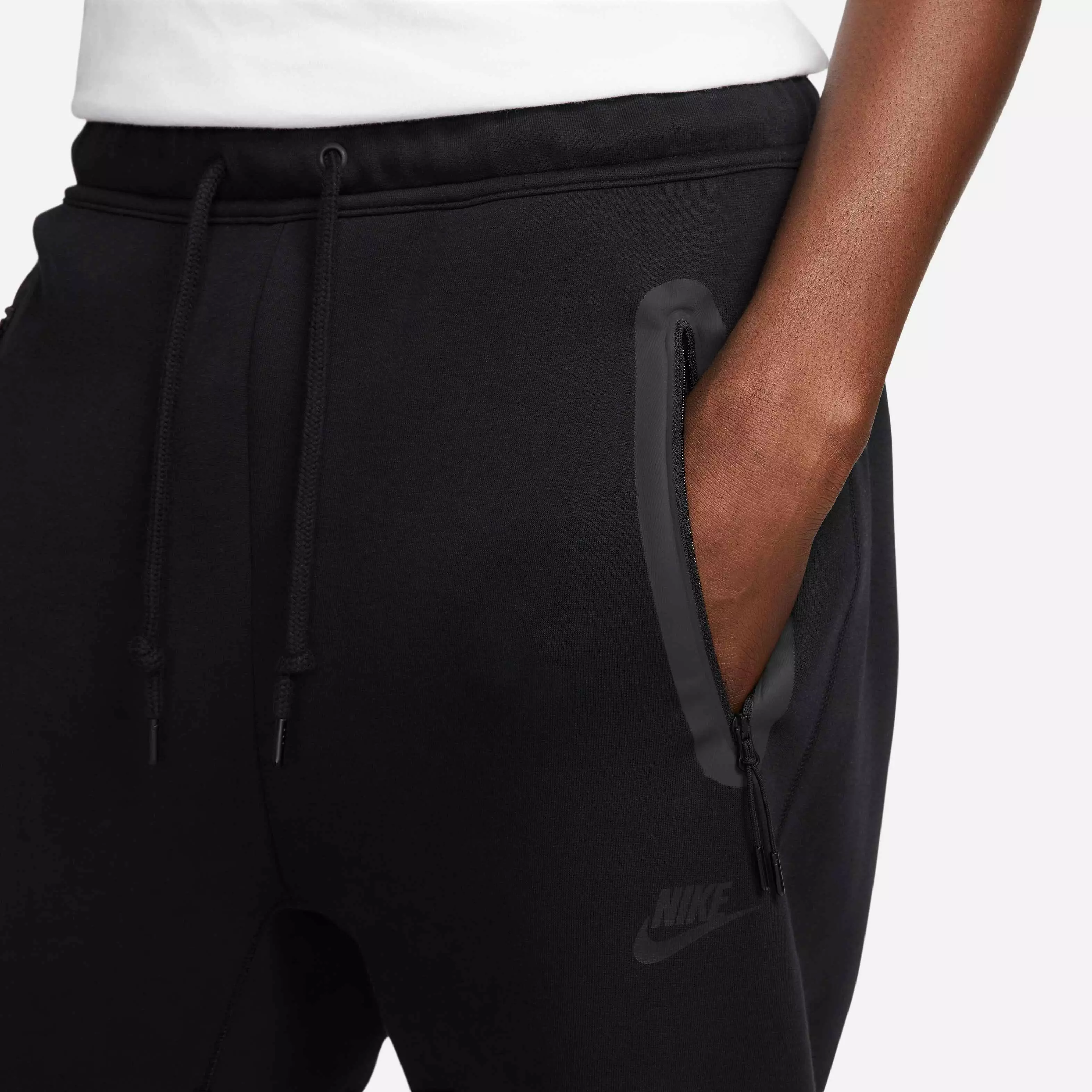 Nike Men's Tech Fleece Open Hem Pants - BLACK