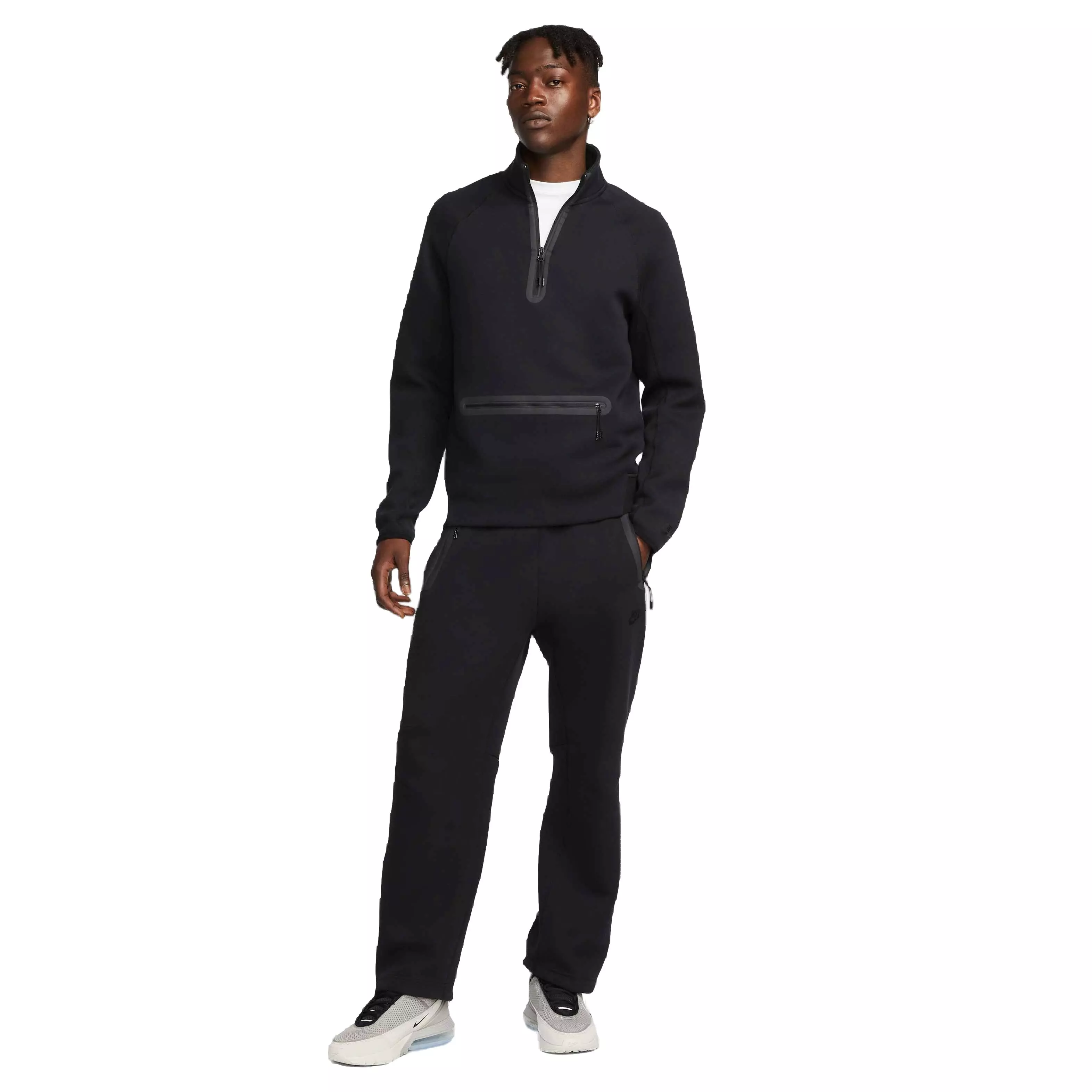 Nike Men's Tech Fleece Open Hem Pants - BLACK