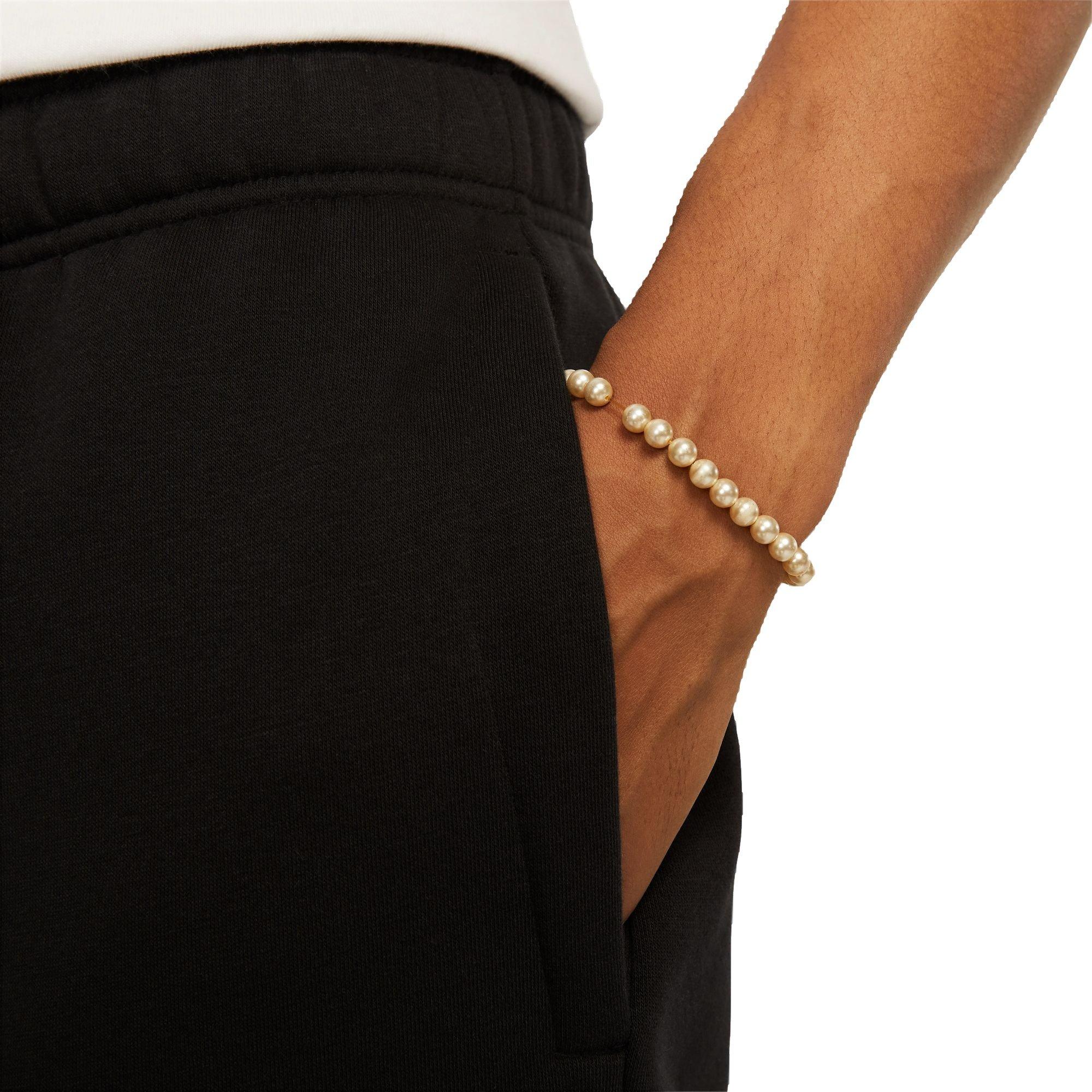 Nike Men's Air Fleece Pants-Black - BLACK Thumbnail View 3