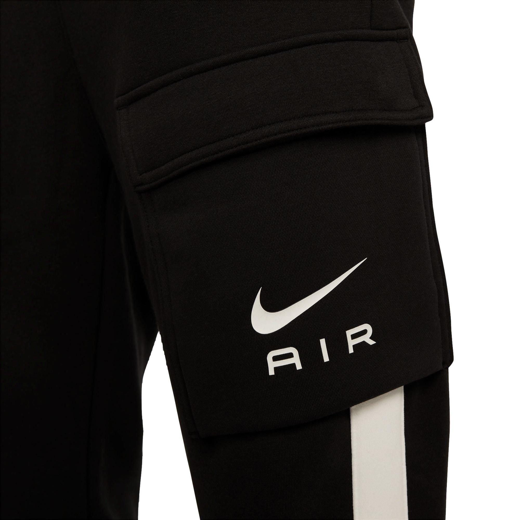 Nike Men's Air Fleece Pants-Black - BLACK Thumbnail View 4