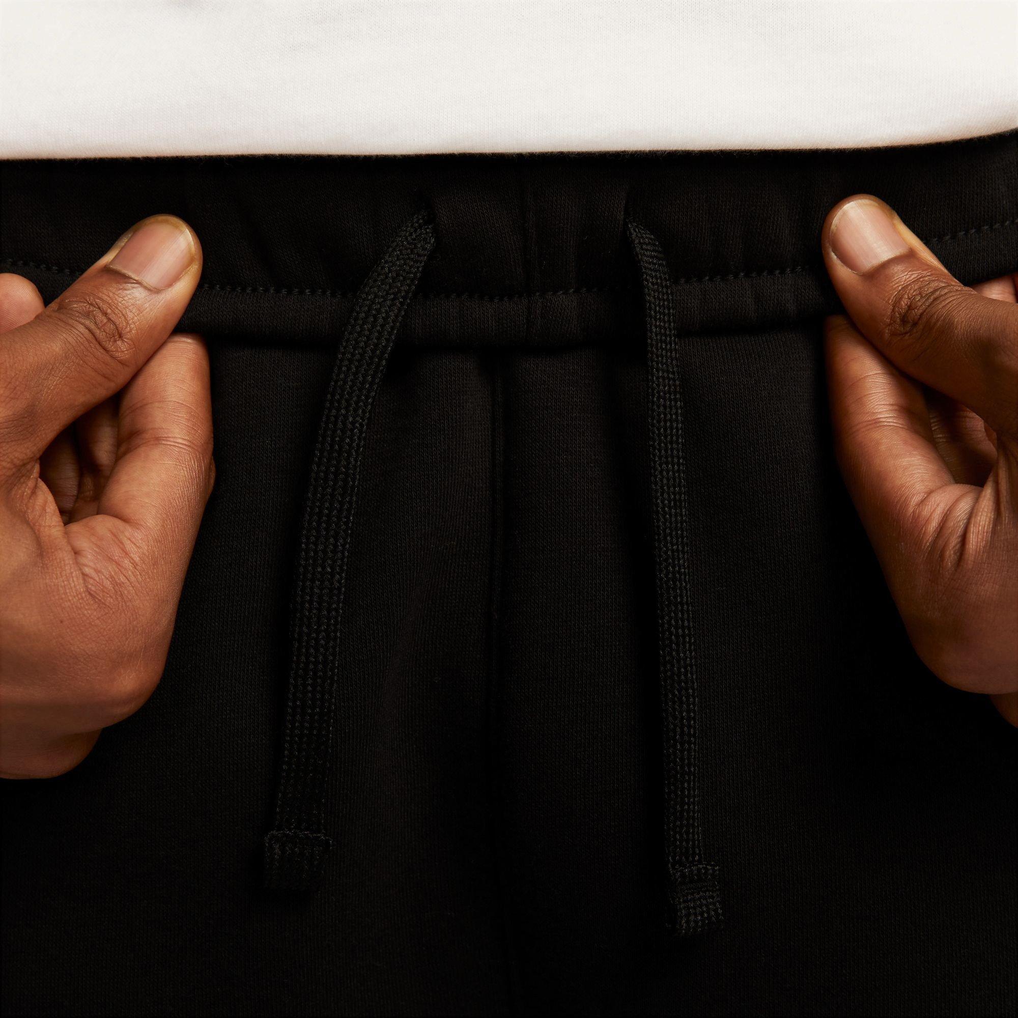 Nike Men's Air Fleece Pants-Black - BLACK Thumbnail View 6