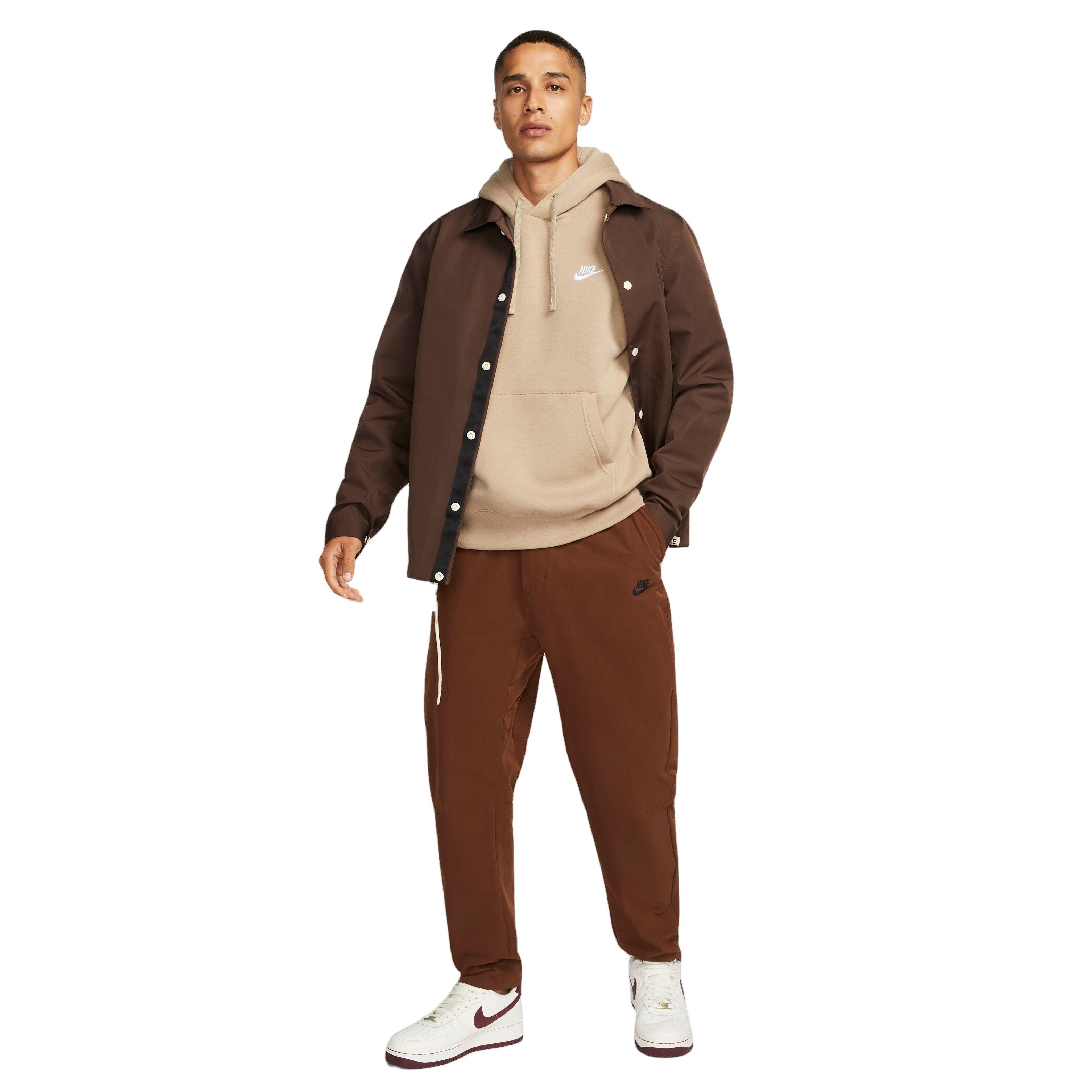 Nike Men's Sportswear Club Fleece Pullover Hoodie-Khaki - Hibbett