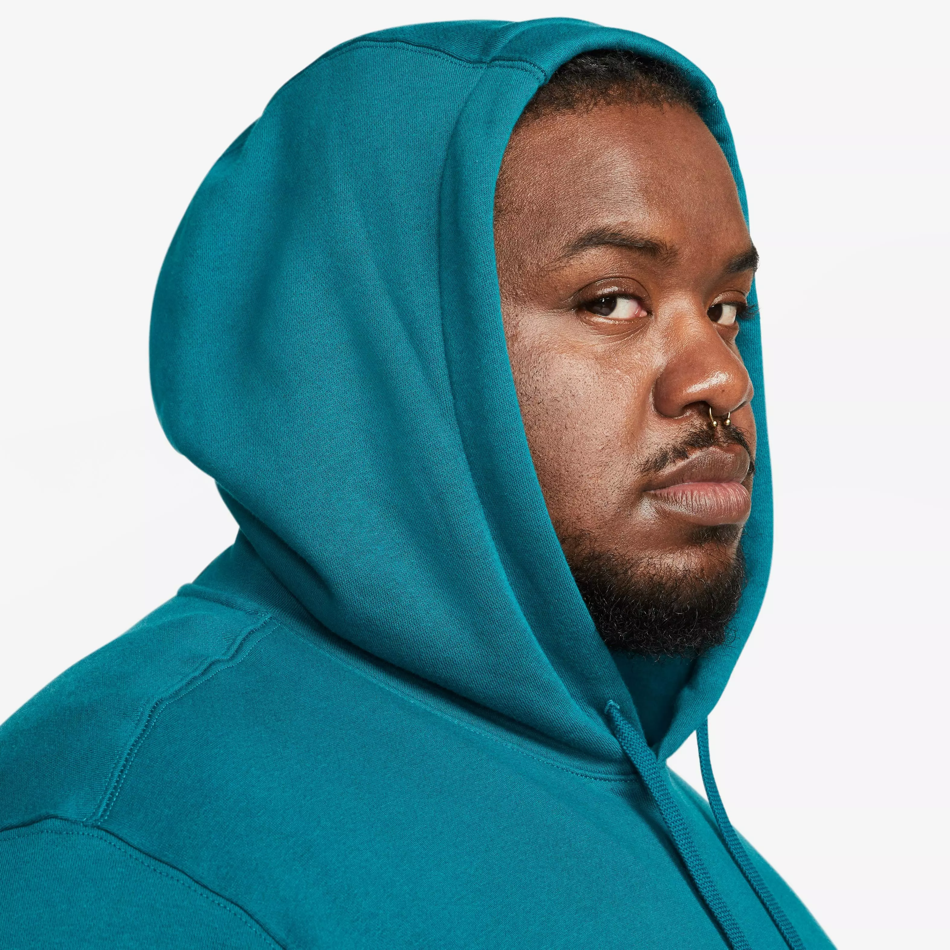 Nike Men's Sportswear Club Fleece Pullover Hoodie-Teal - TEAL