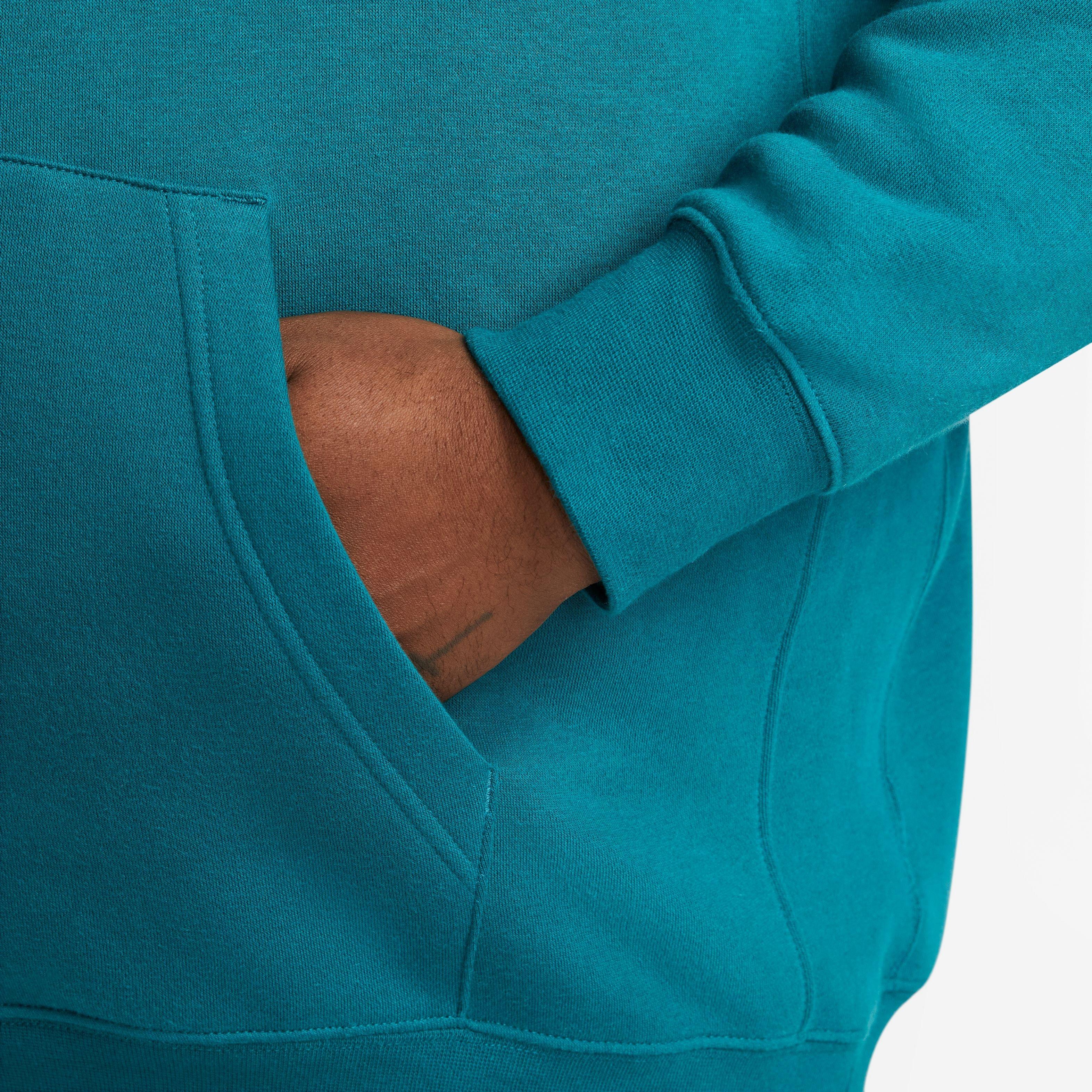 Nike Men's Sportswear Club Fleece Pullover Hoodie-Teal - TEAL Thumbnail View 5