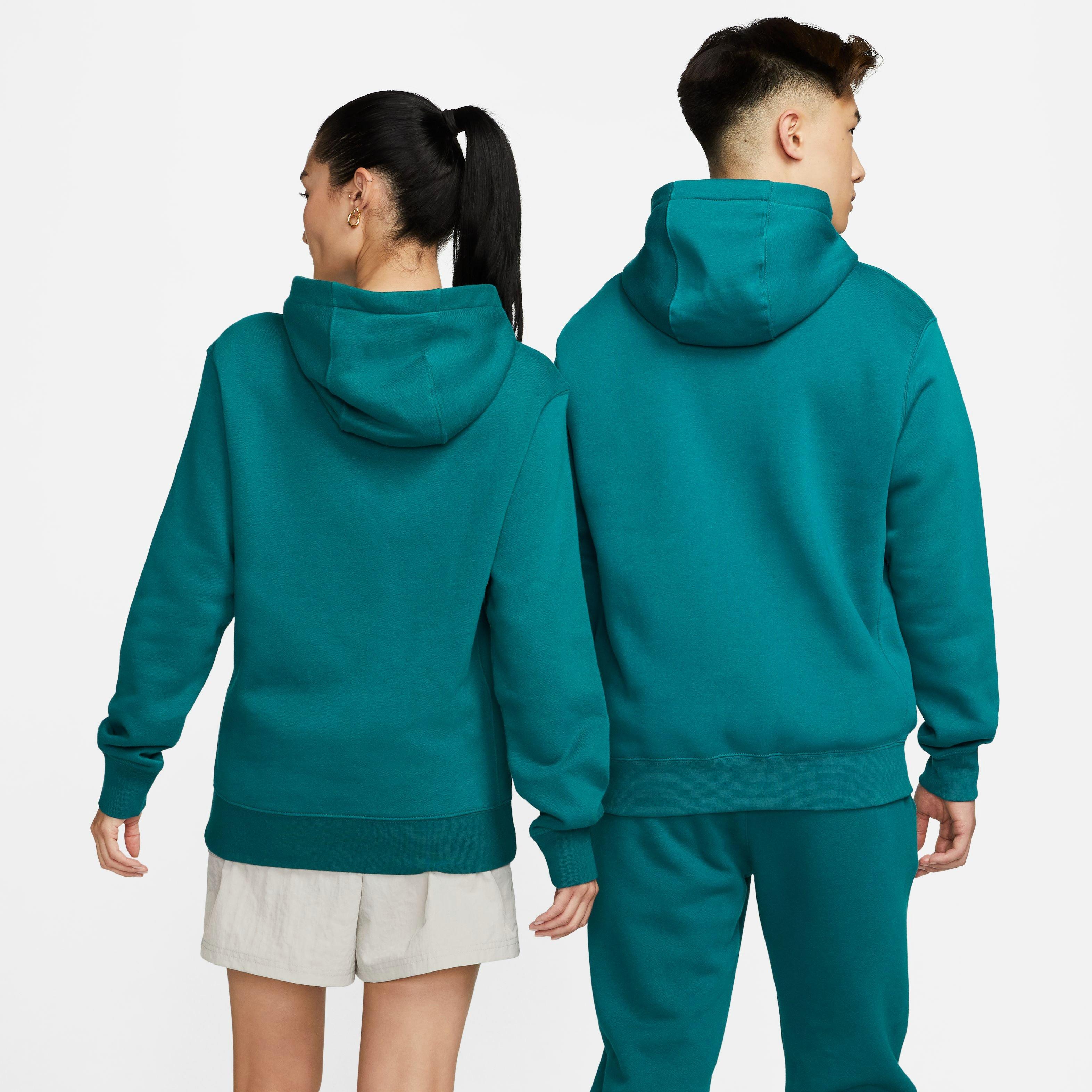Nike Men's Sportswear Club Fleece Pullover Hoodie-Teal - TEAL Thumbnail View 7