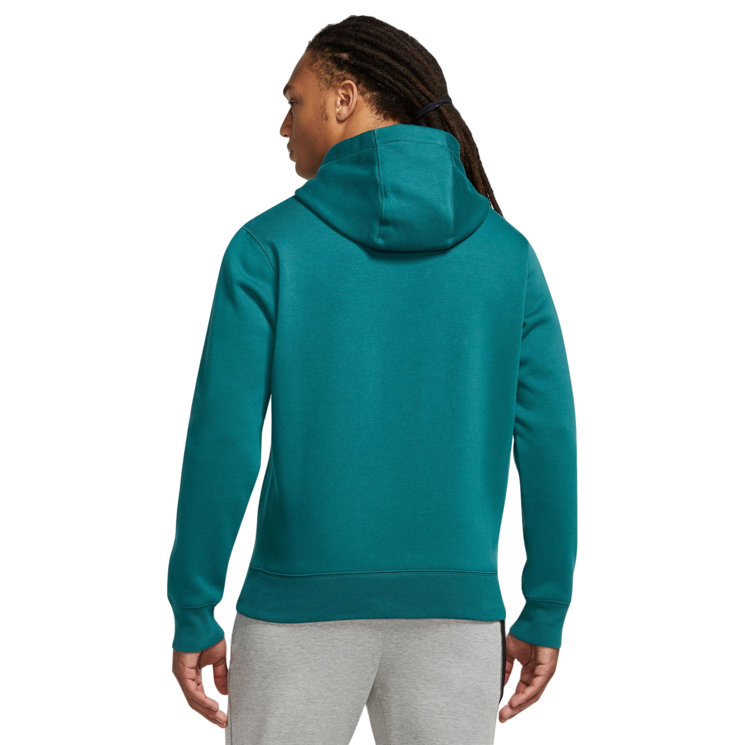 Nike Men's Sportswear Club Fleece Pullover Hoodie-Teal - TEAL Thumbnail View 2