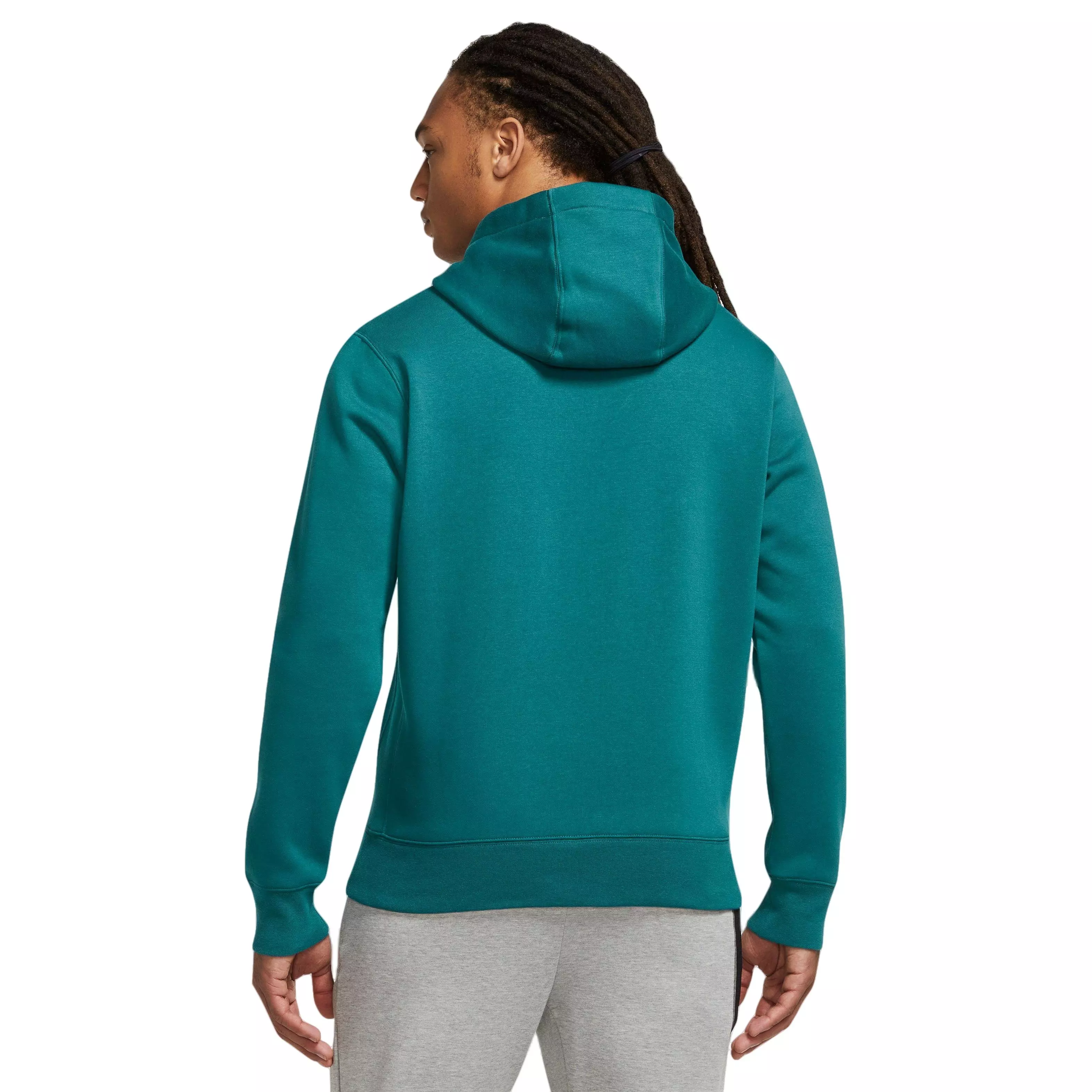 Nike Men's Sportswear Club Fleece Pullover Hoodie-Teal - TEAL