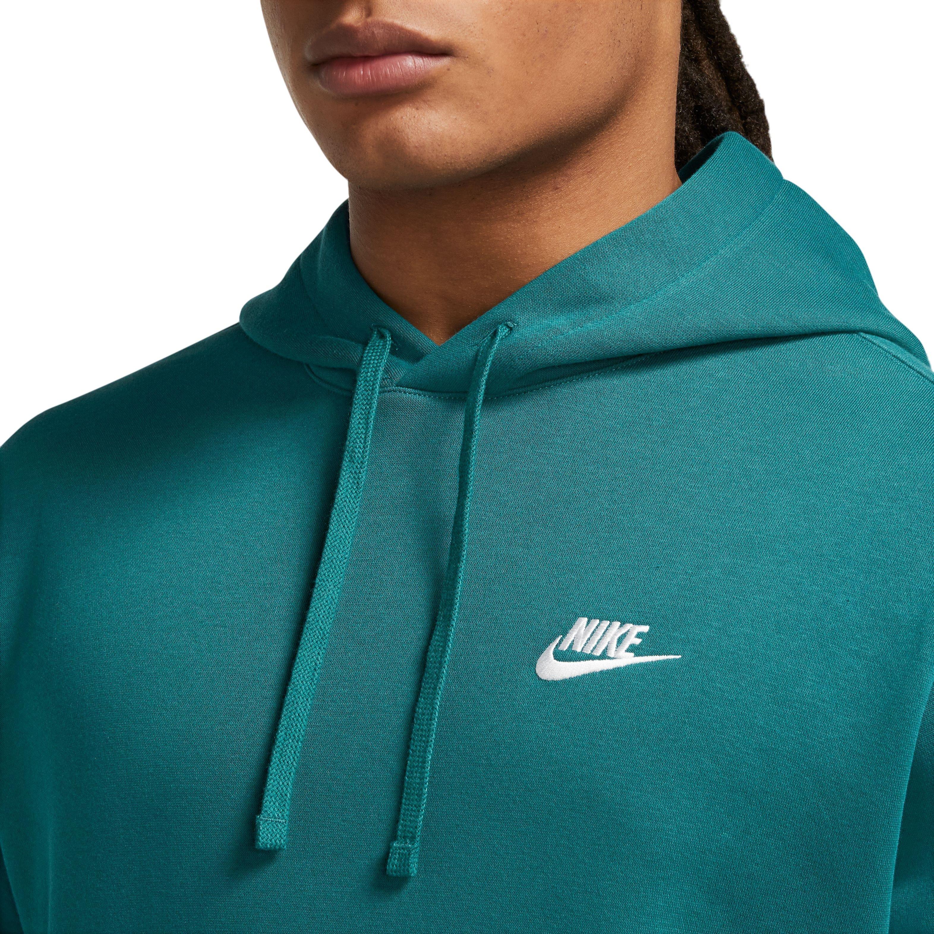 Nike Men's Sportswear Club Fleece Pullover Hoodie-Teal - TEAL Thumbnail View 3