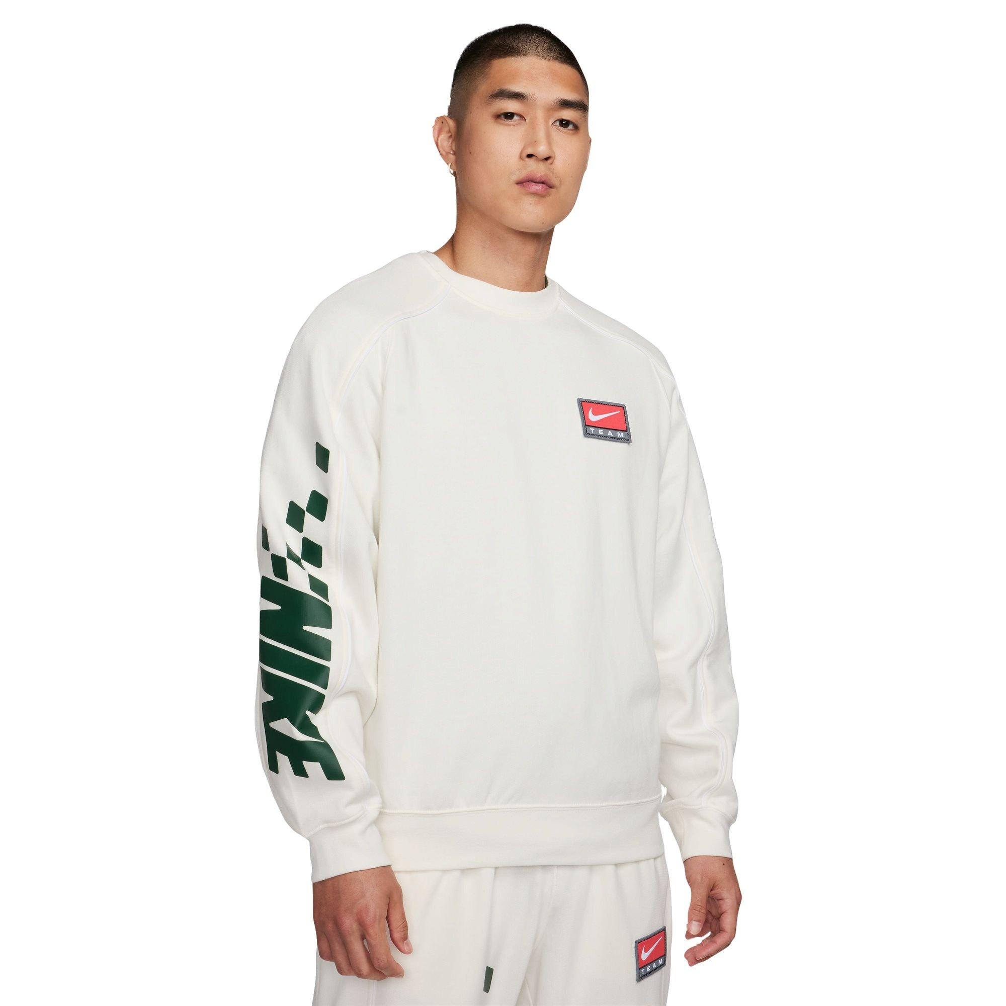 Nike Men's Sportswear Trend Fleece Crew-Off-White - OFF-WHITE Thumbnail View 1