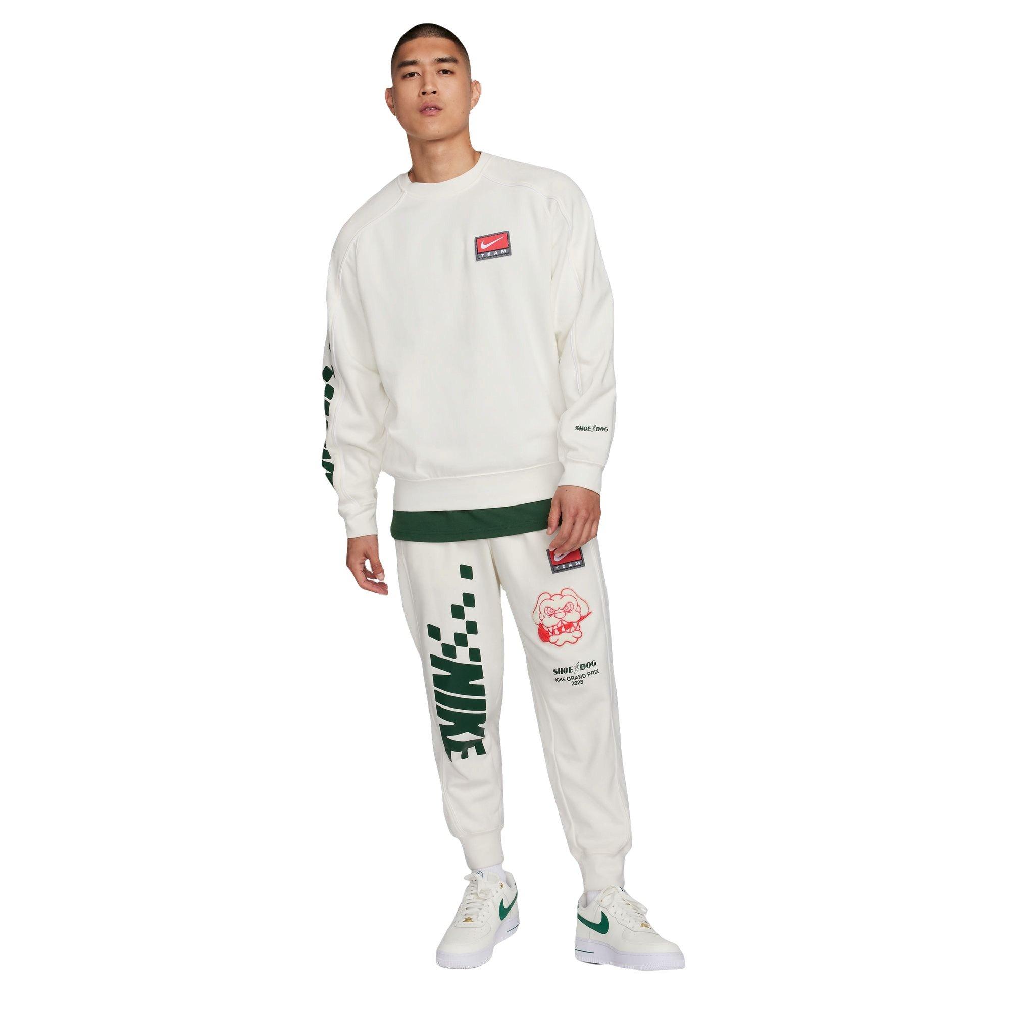 Nike Men's Sportswear Trend Fleece Crew-Off-White - OFF-WHITE Thumbnail View 7