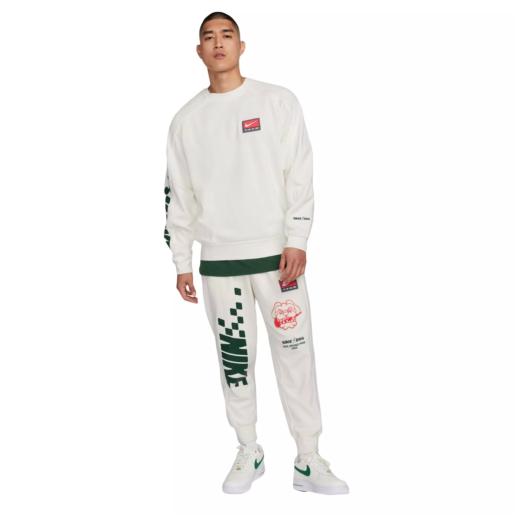 Nike Men's Sportswear Trend Fleece Crew-Off-White - OFF-WHITE