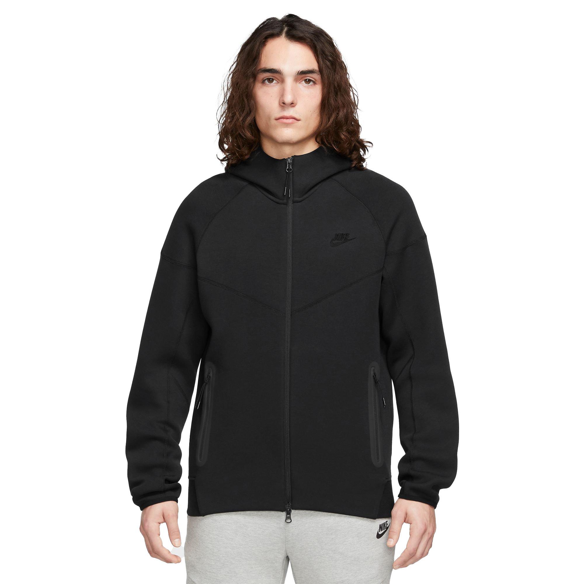 Nike Men's Sportswear Tech Fleece Full-Zip Windrunner Jacket-Black - BLACK Thumbnail View 1