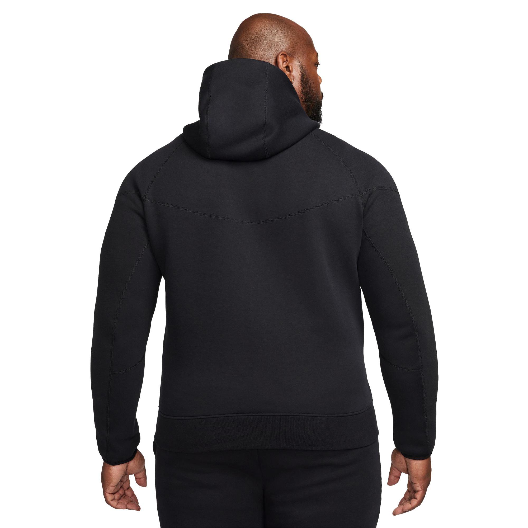 Nike Men's Sportswear Tech Fleece Full-Zip Windrunner Jacket-Black - BLACK Thumbnail View 10