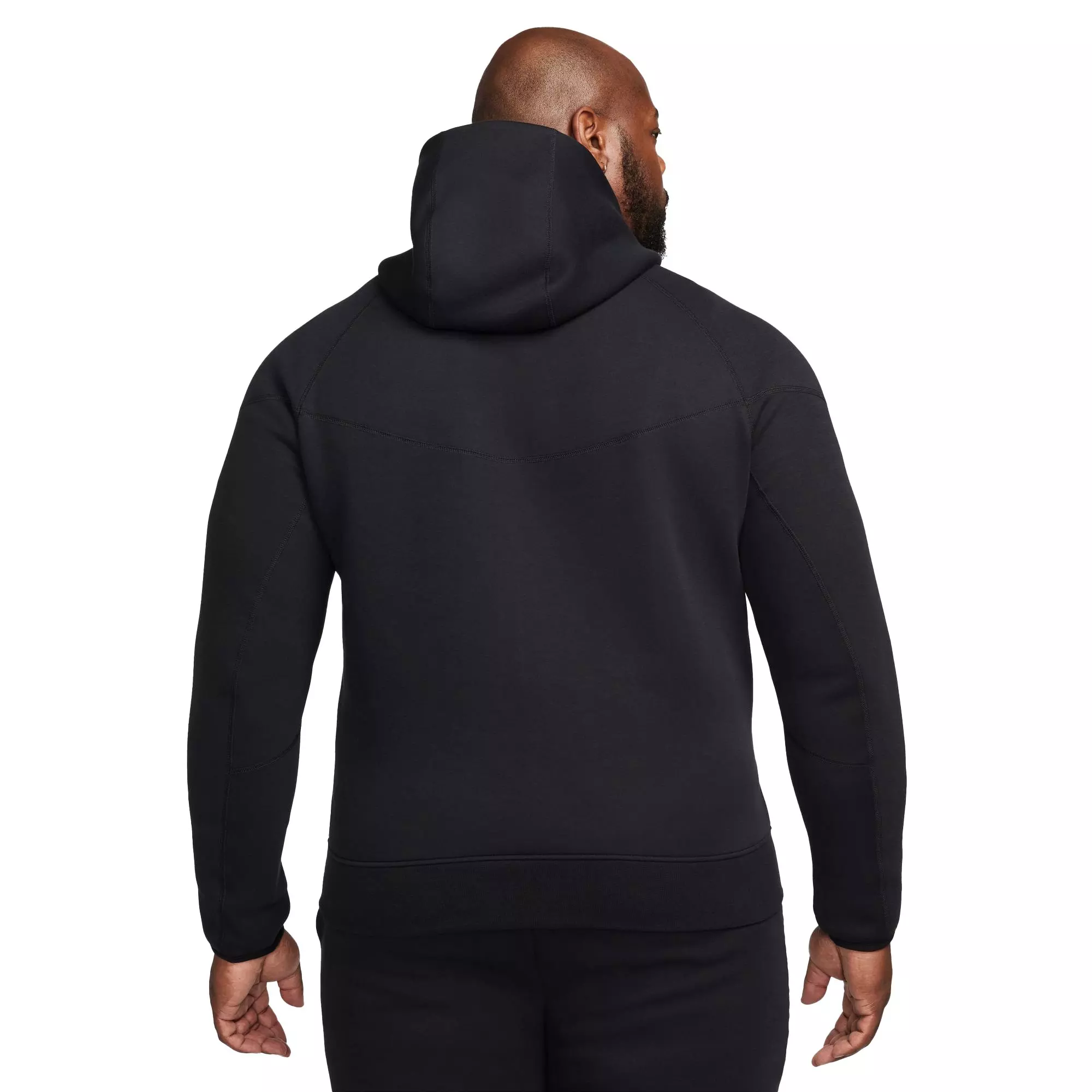 Nike Men's Sportswear Tech Fleece Full-Zip Windrunner Jacket-Black - BLACK