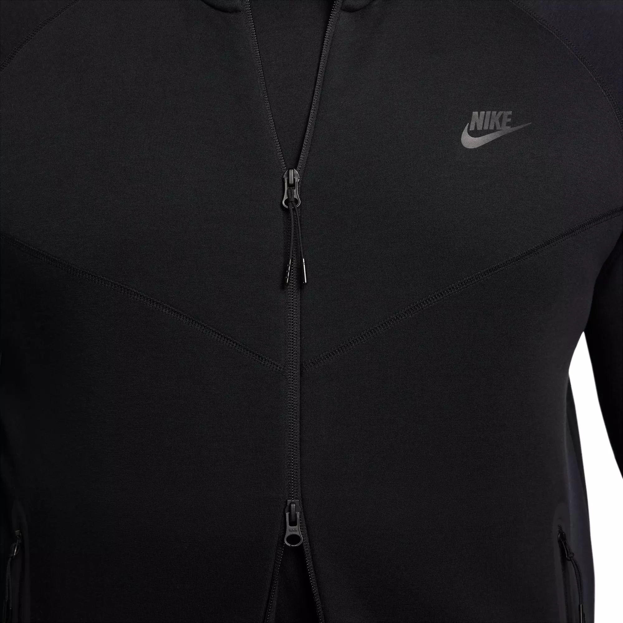 Nike Men's Sportswear Tech Fleece Full-Zip Windrunner Jacket-Black - BLACK