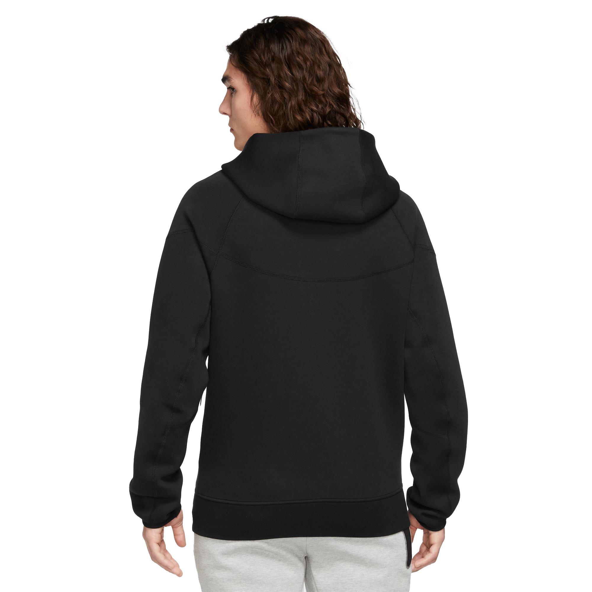 Nike Men's Sportswear Tech Fleece Full-Zip Windrunner Jacket-Black - BLACK Thumbnail View 2