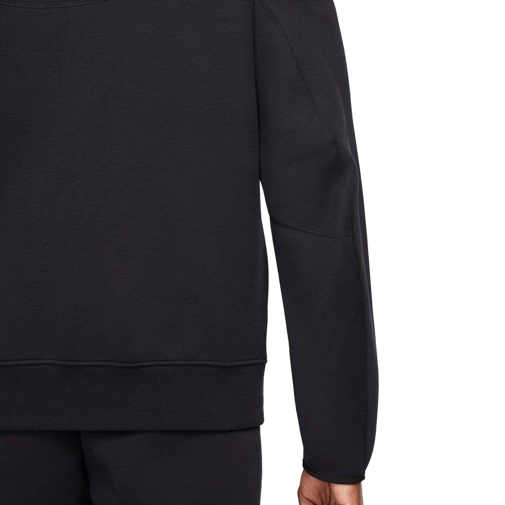 Nike Men's Sportswear Tech Fleece Full-Zip Windrunner Jacket-Black - BLACK Thumbnail View 7