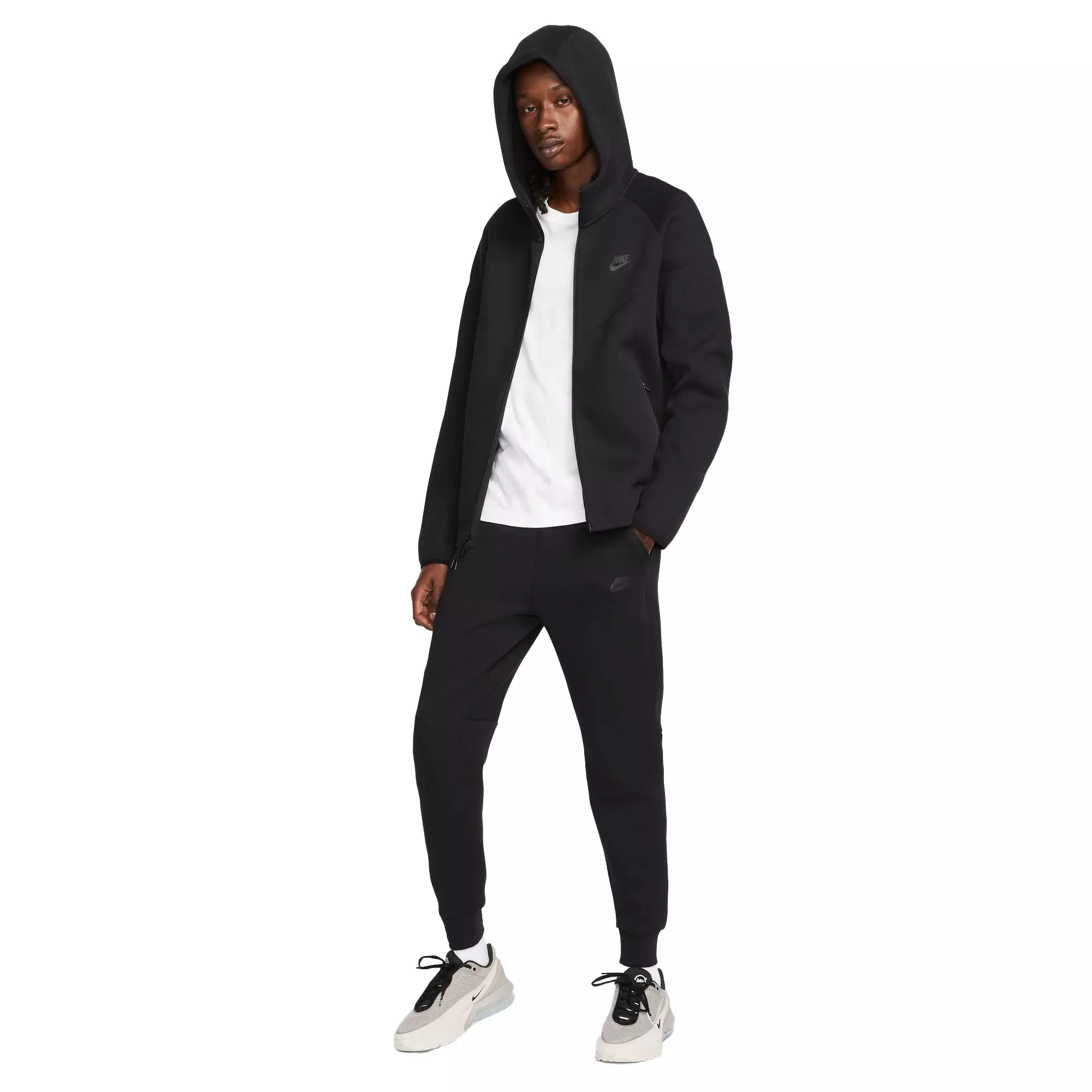 Nike Men's Sportswear Tech Fleece Full-Zip Windrunner Jacket-Black - BLACK