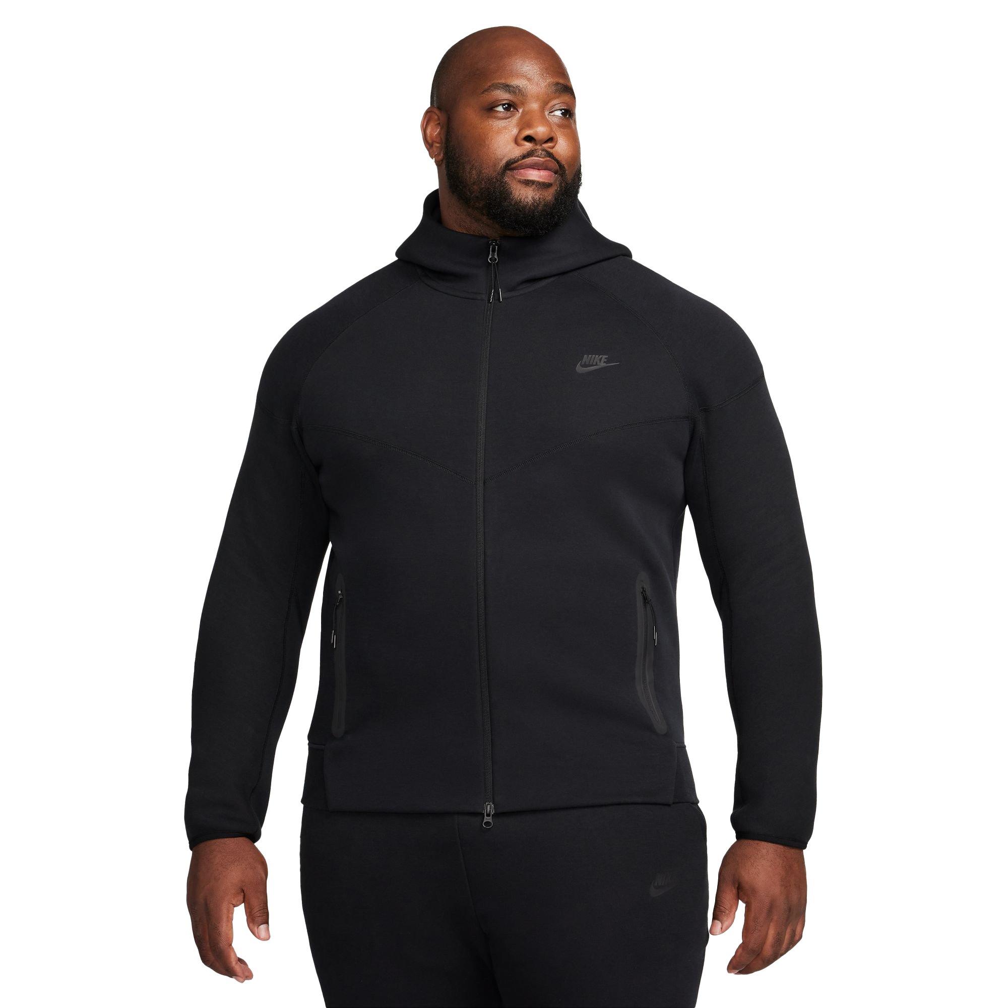 Nike Men's Sportswear Tech Fleece Full-Zip Windrunner Jacket-Black - BLACK Thumbnail View 9