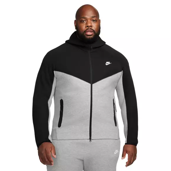 Nike Men's Sportswear Tech Fleece Full-Zip Windrunner Jacket-Black/Grey ...