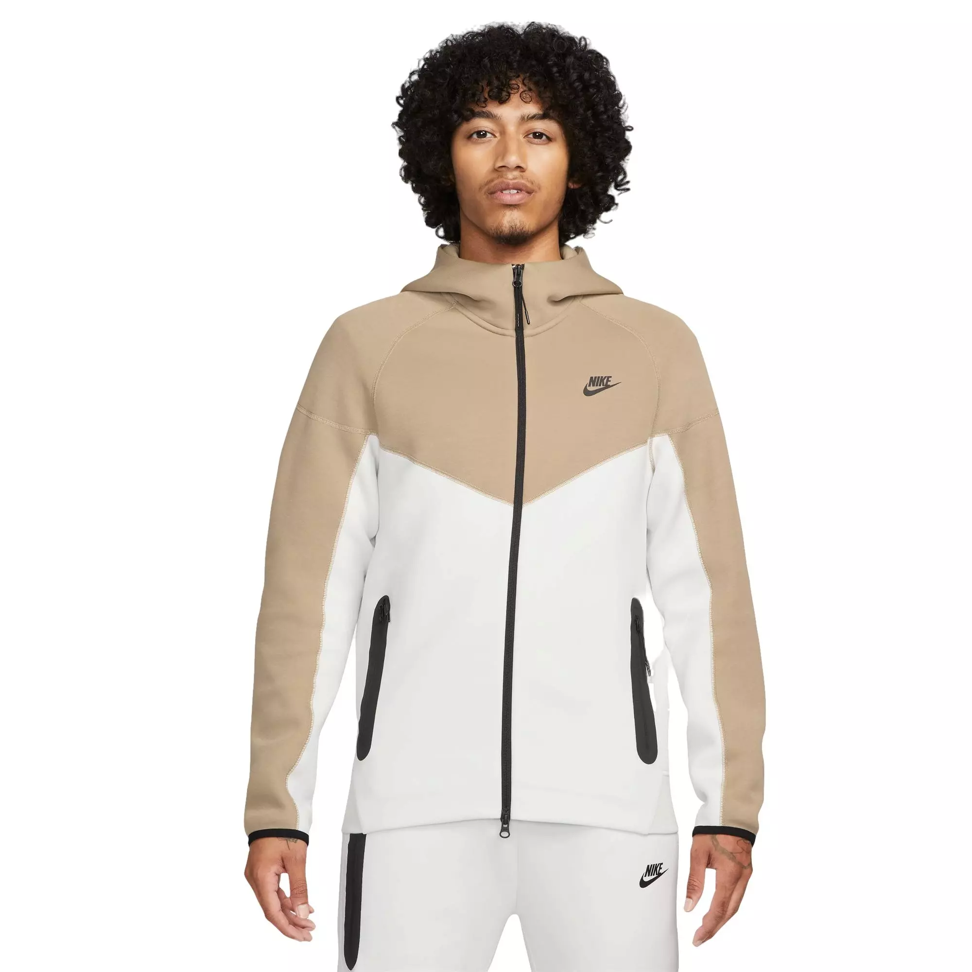 Nike Tech Fleece Full Zip Hoodie Blue White –
