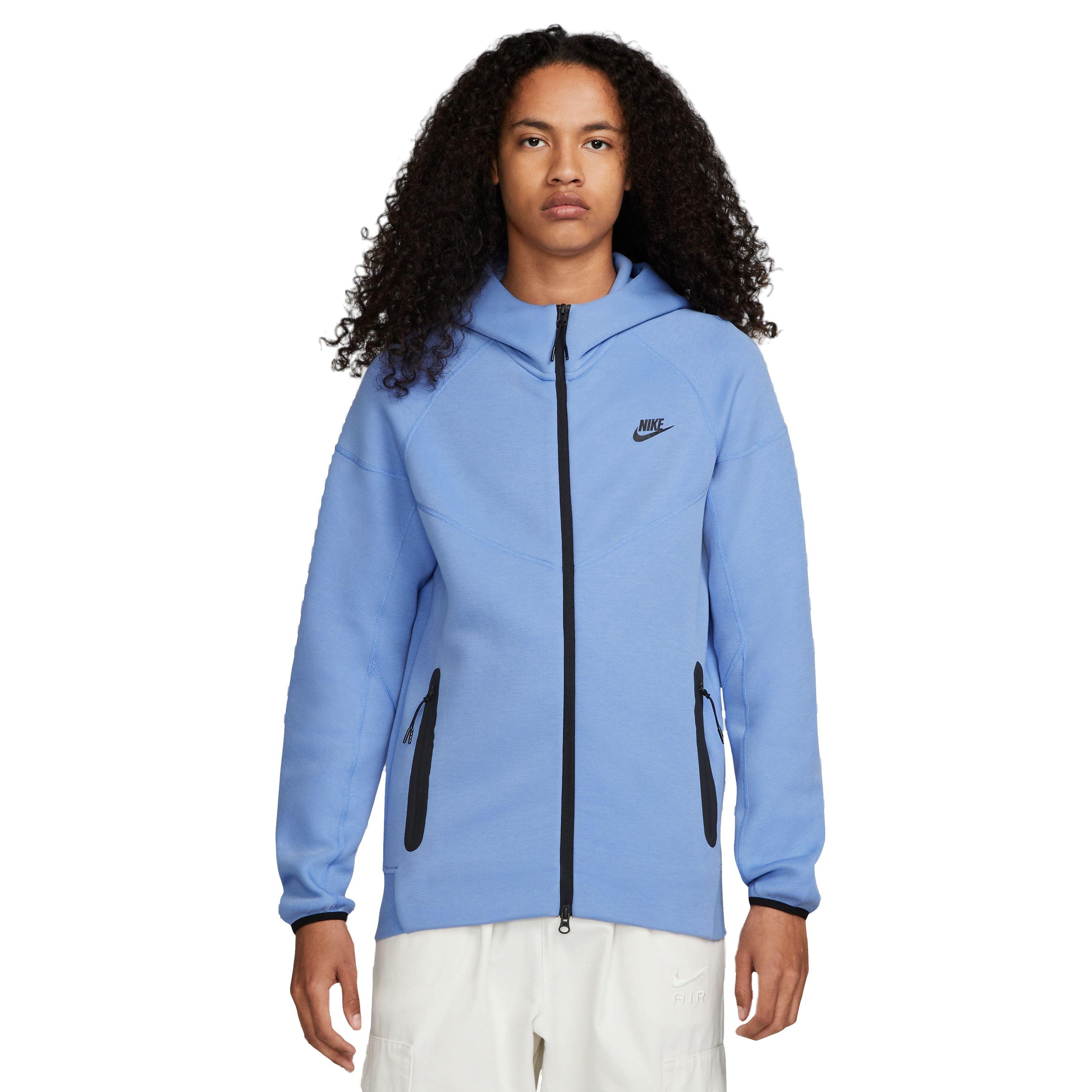 Nike Men's Sportswear Tech Fleece Full-Zip Windrunner Jacket-Lt Blue -  Hibbett