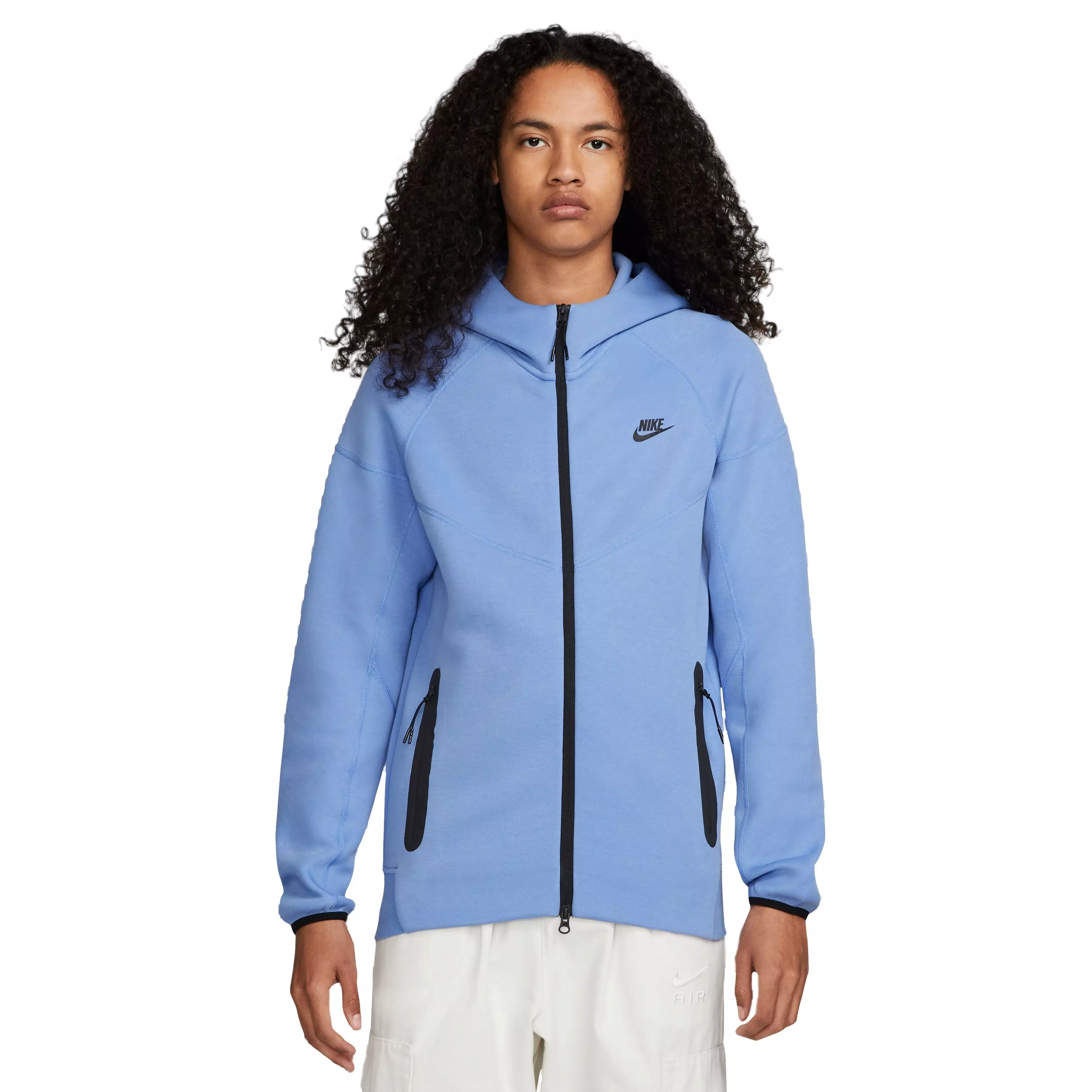 Nike Men's Sportswear Tech Fleece Full-Zip Windrunner Jacket-Lt Blue - LT BLUE