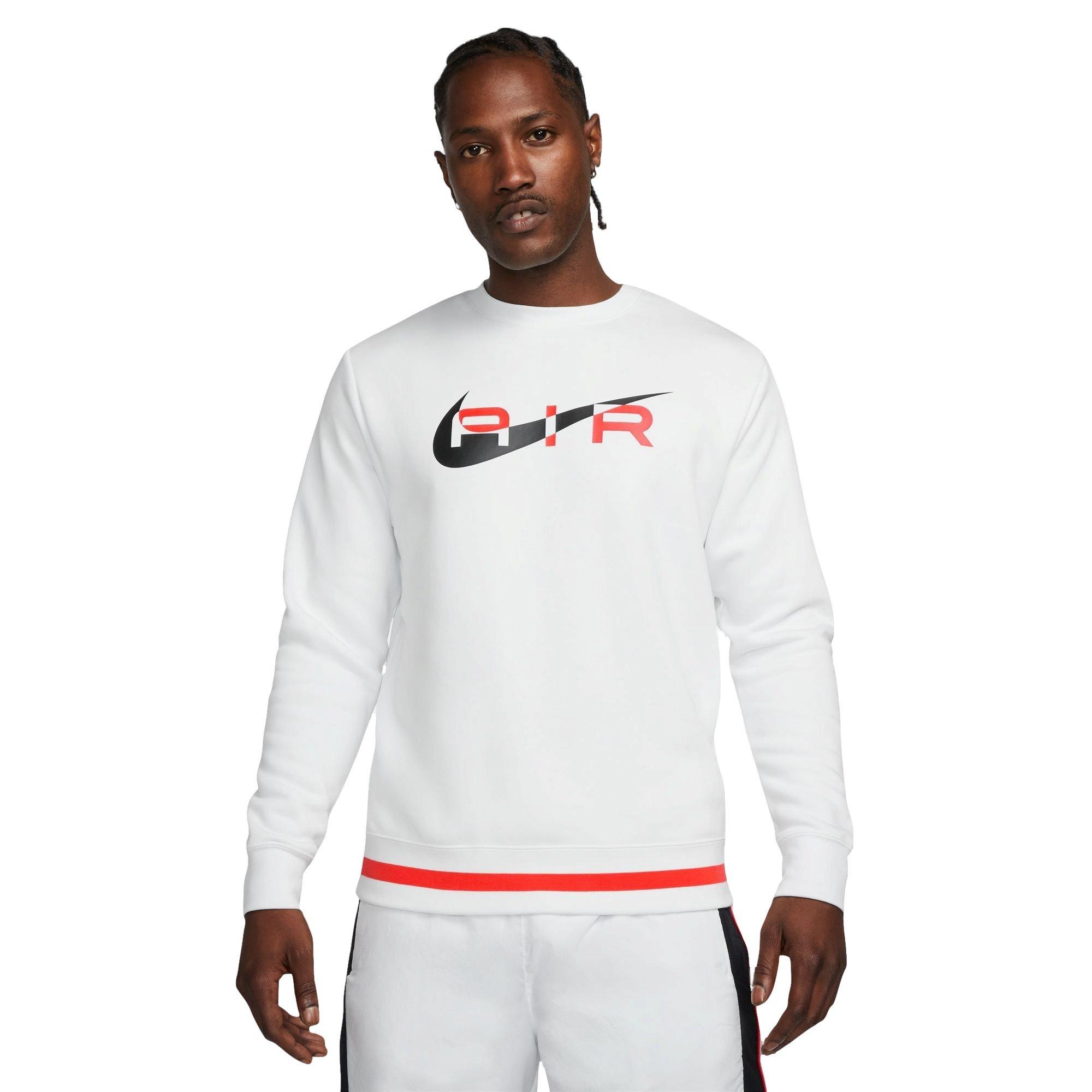 Nike Men's Air Crewneck Sweatshirt - White - WHITE Thumbnail View 1