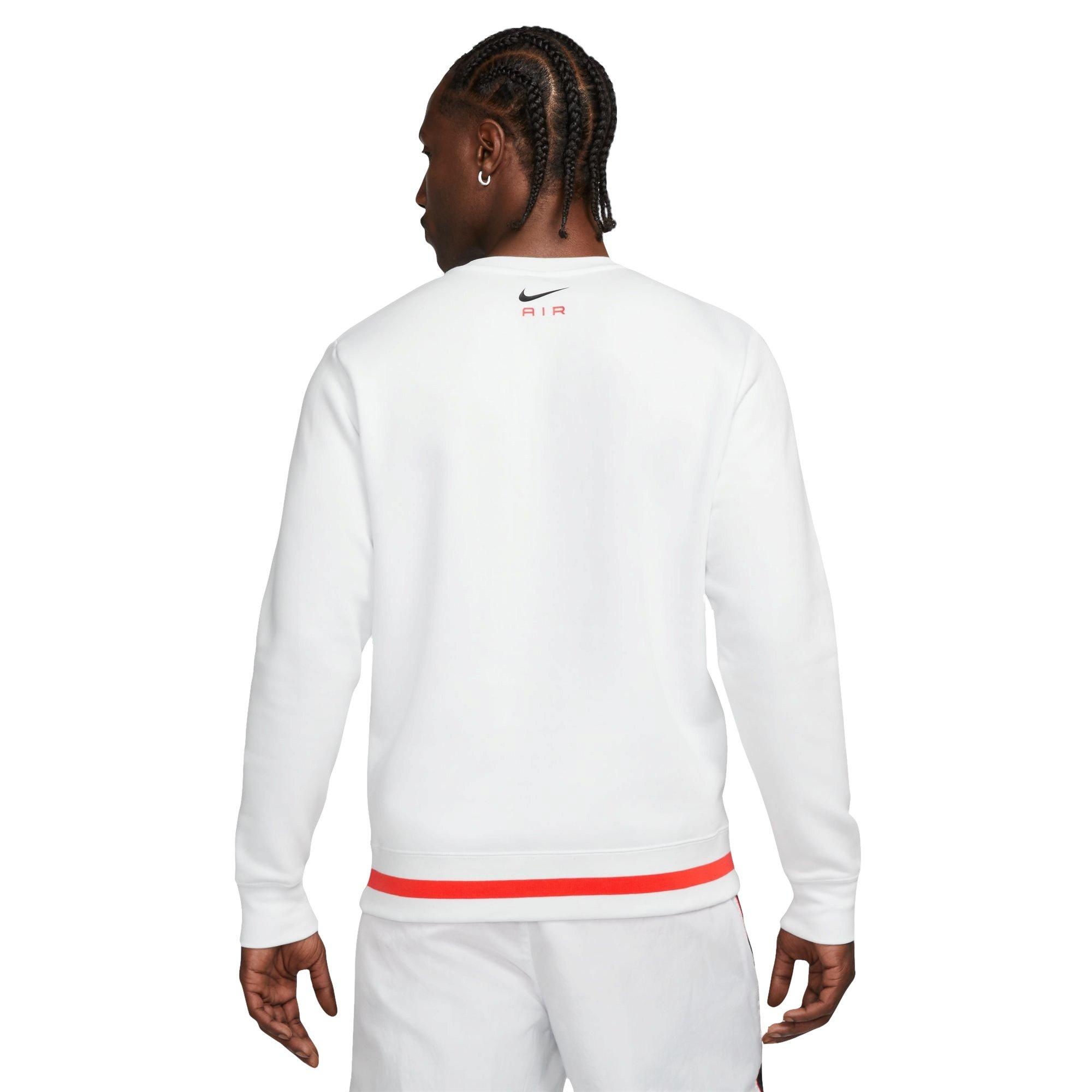 Nike Men's Air Crewneck Sweatshirt - White - WHITE Thumbnail View 2