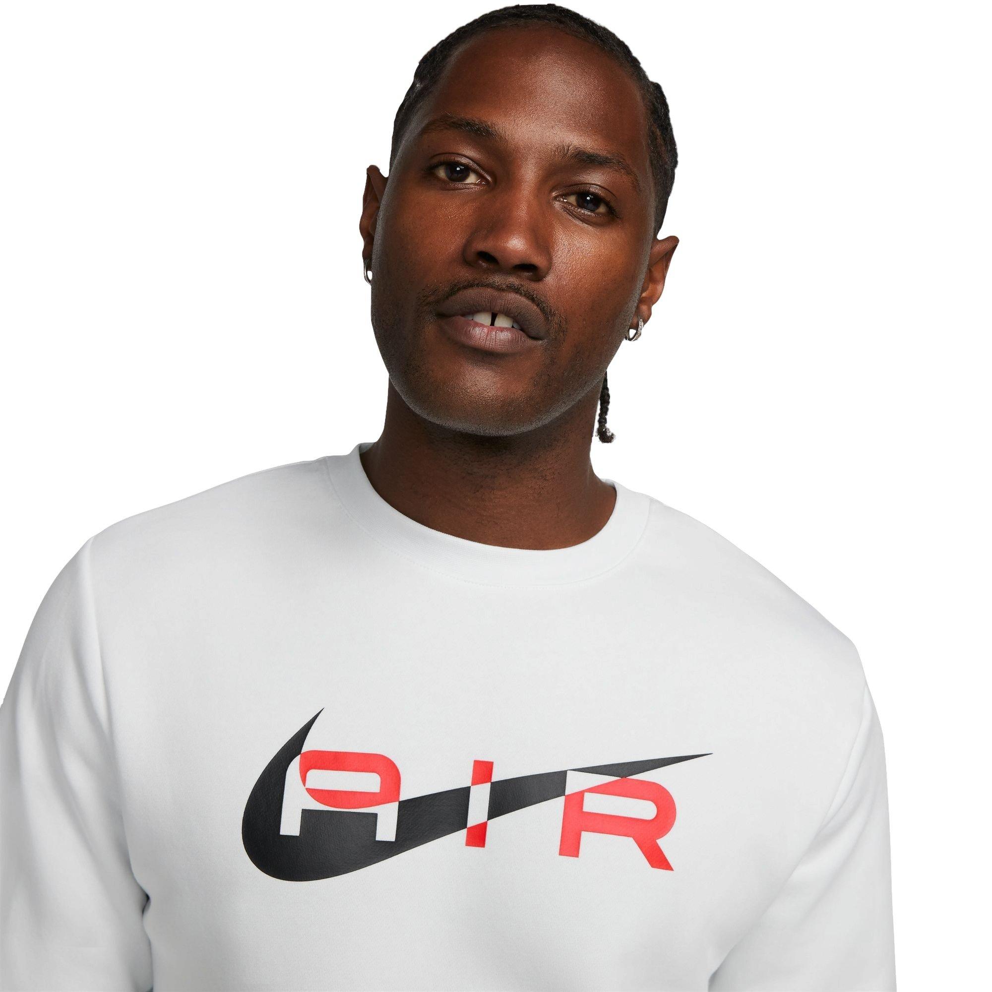 Nike Men's Air Crewneck Sweatshirt - White - WHITE Thumbnail View 3