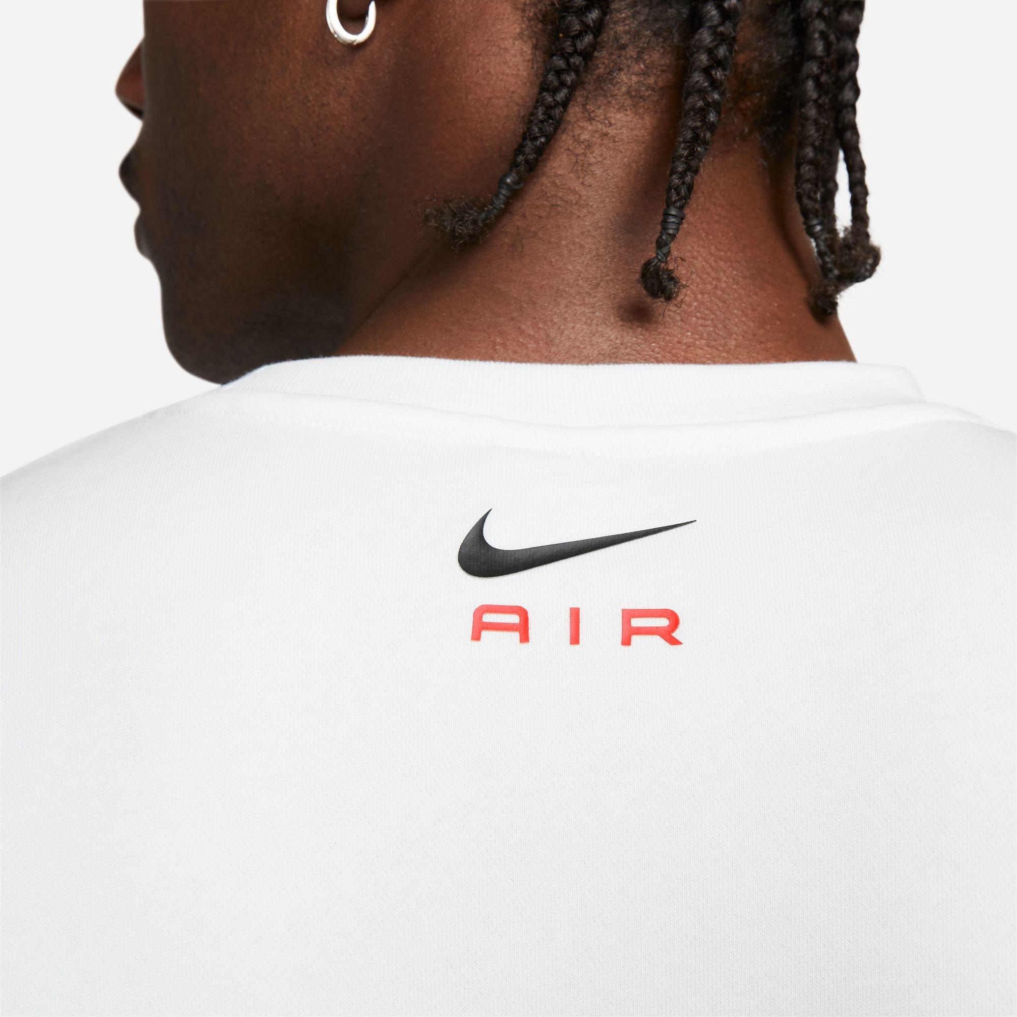 Nike Men's Air Crewneck Sweatshirt - White - WHITE Thumbnail View 4