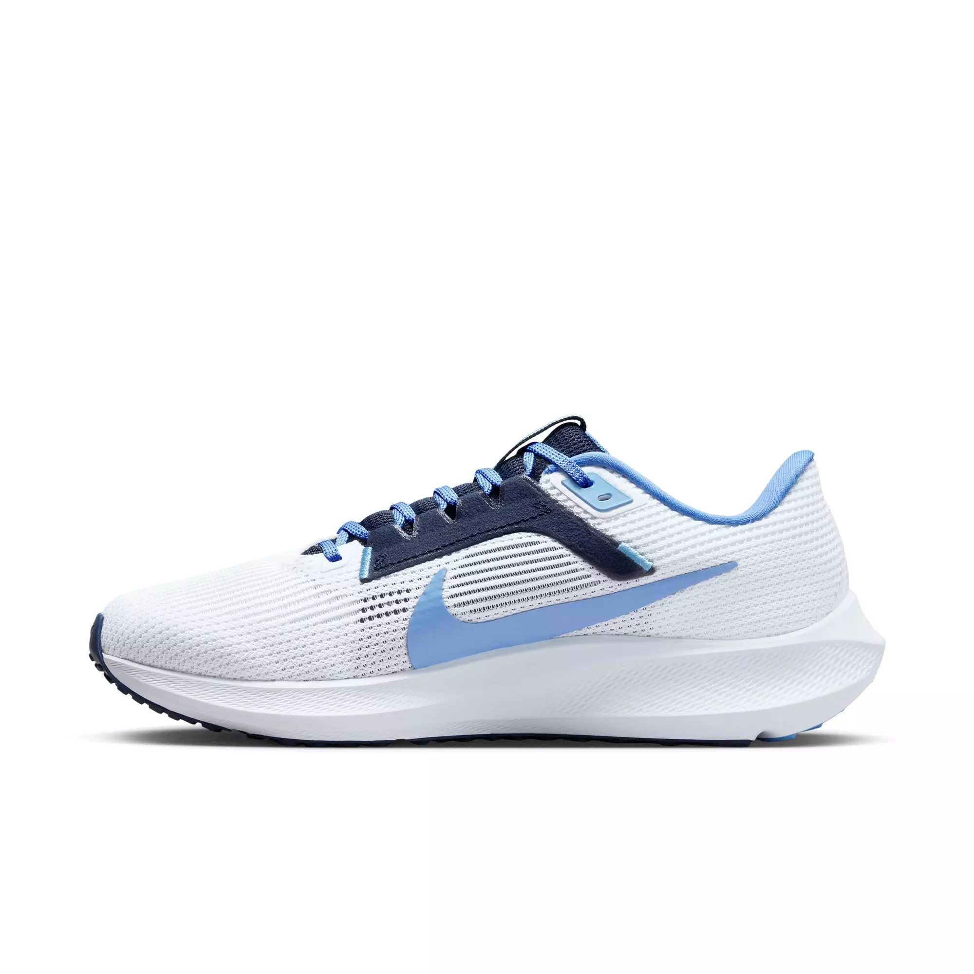Nike Pegasus 40 "UNC" Men's Running Shoe - WHITE/VALOR BLUE/COLLEGE NAVY
