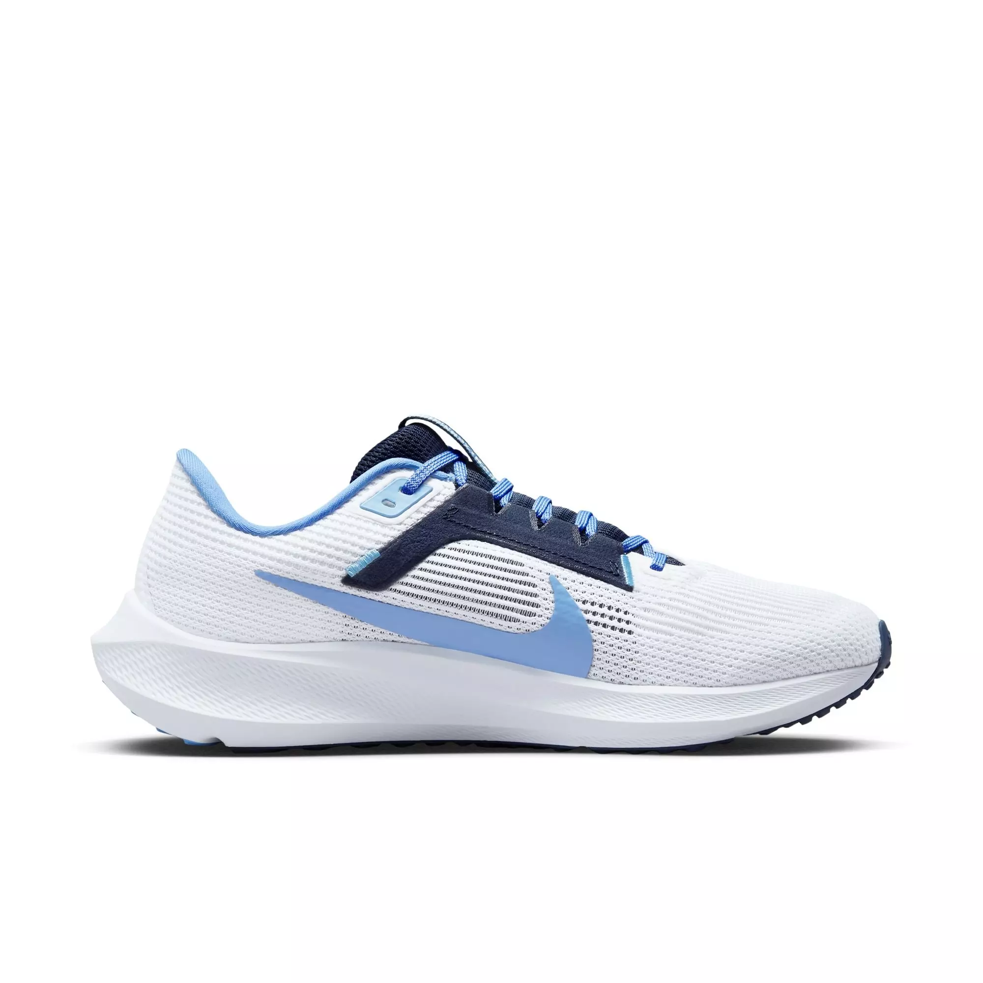 Nike Pegasus 40 "UNC" Men's Running Shoe - WHITE/VALOR BLUE/COLLEGE NAVY