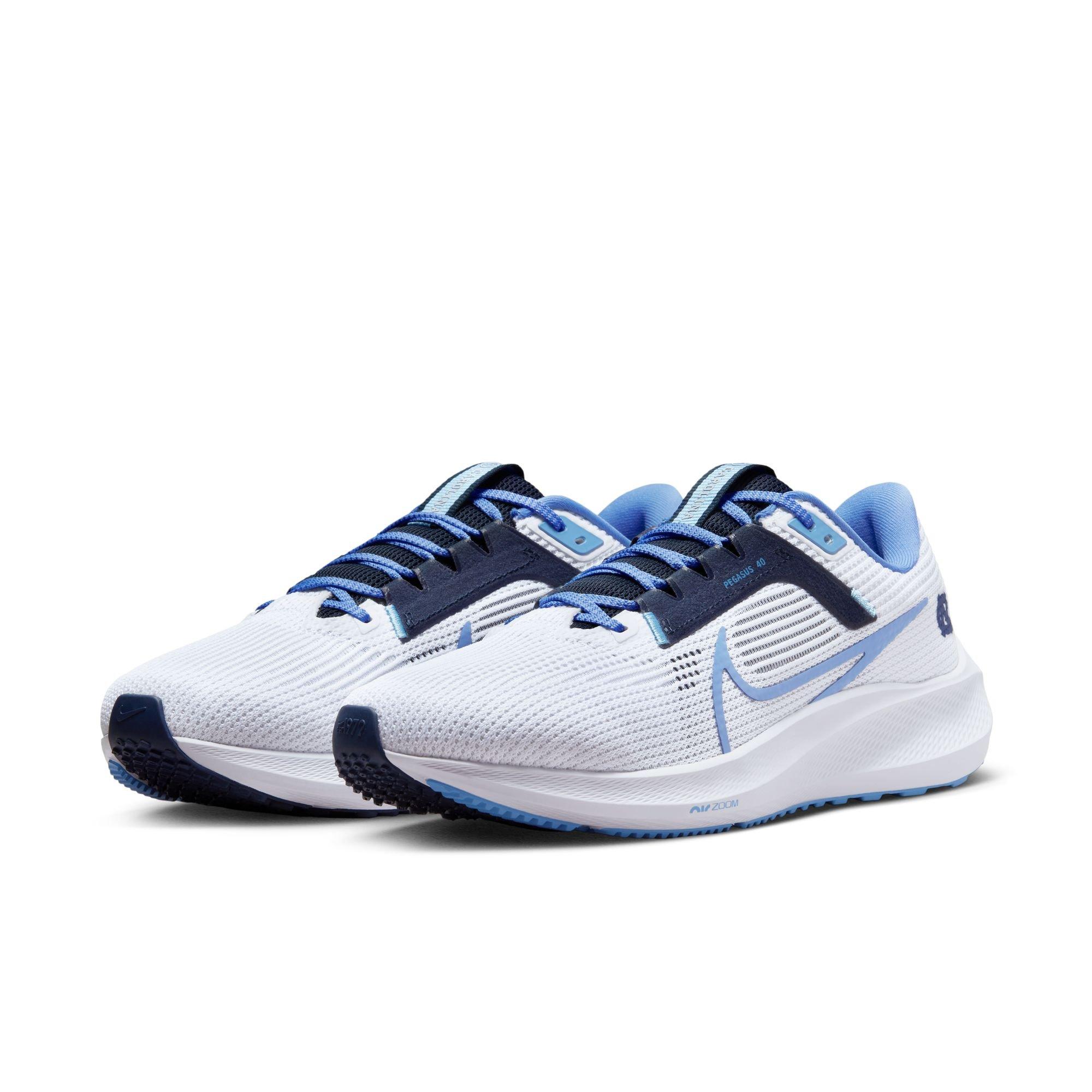 Nike Pegasus 40 "UNC" Men's Running Shoe - WHITE/VALOR BLUE/COLLEGE NAVY Thumbnail View 4
