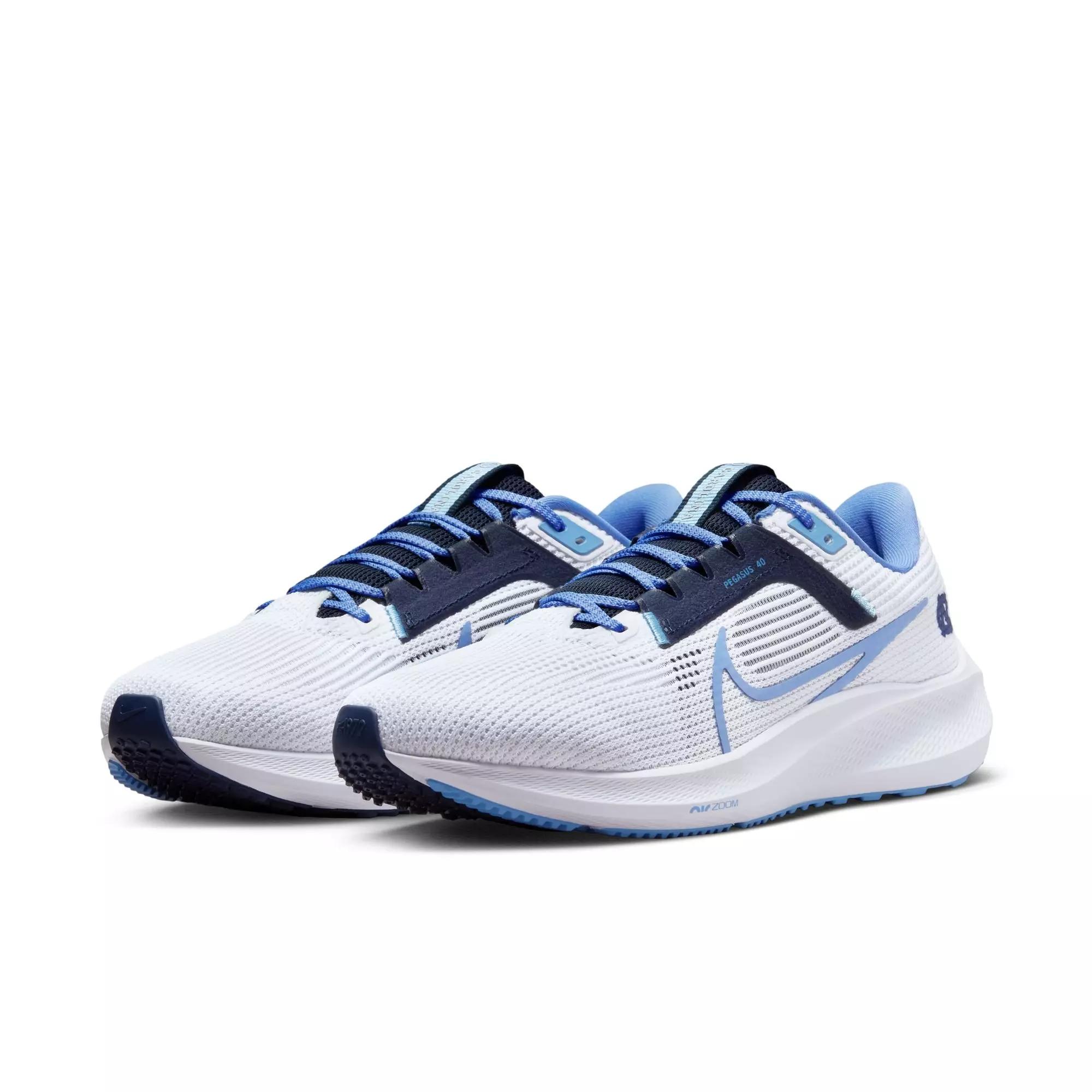 Nike Pegasus 40 "UNC" Men's Running Shoe - WHITE/VALOR BLUE/COLLEGE NAVY