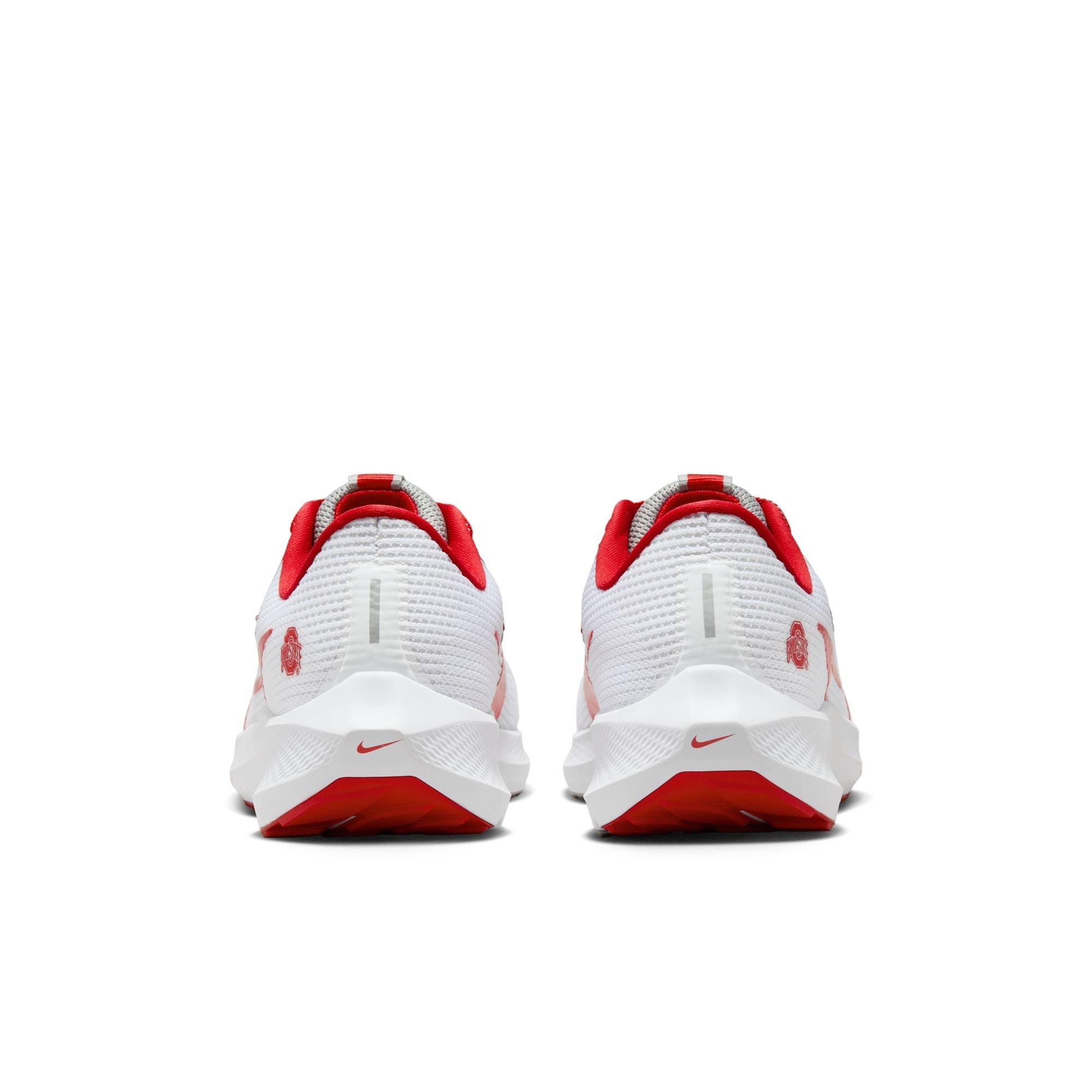 Nike Pegasus 40 "Ohio State" Men's Running Shoe - WHITE/UNIVERSITY RED/PEWTER GREY Thumbnail View 11