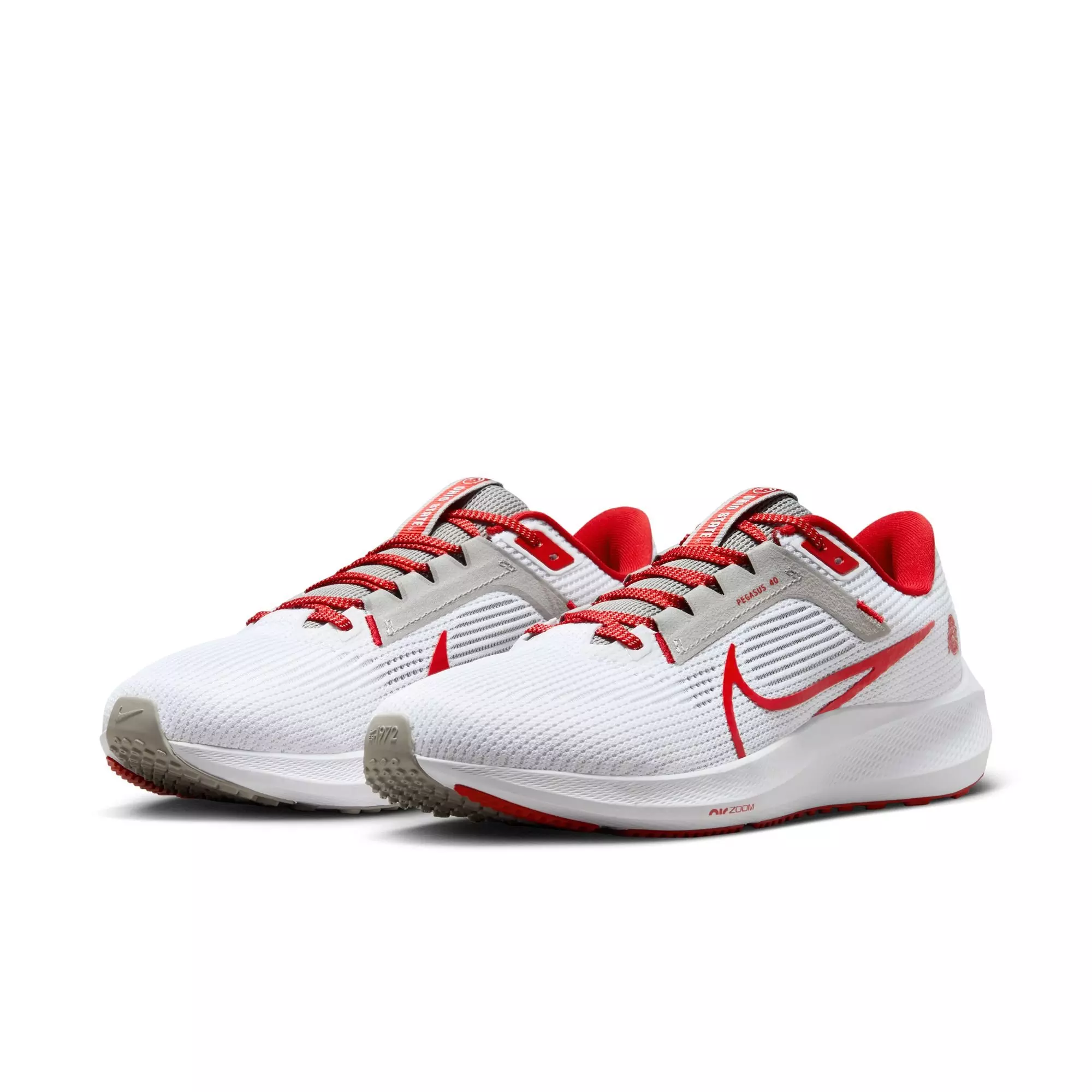 Nike Pegasus 40 "Ohio State" Men's Running Shoe - WHITE/UNIVERSITY RED/PEWTER GREY