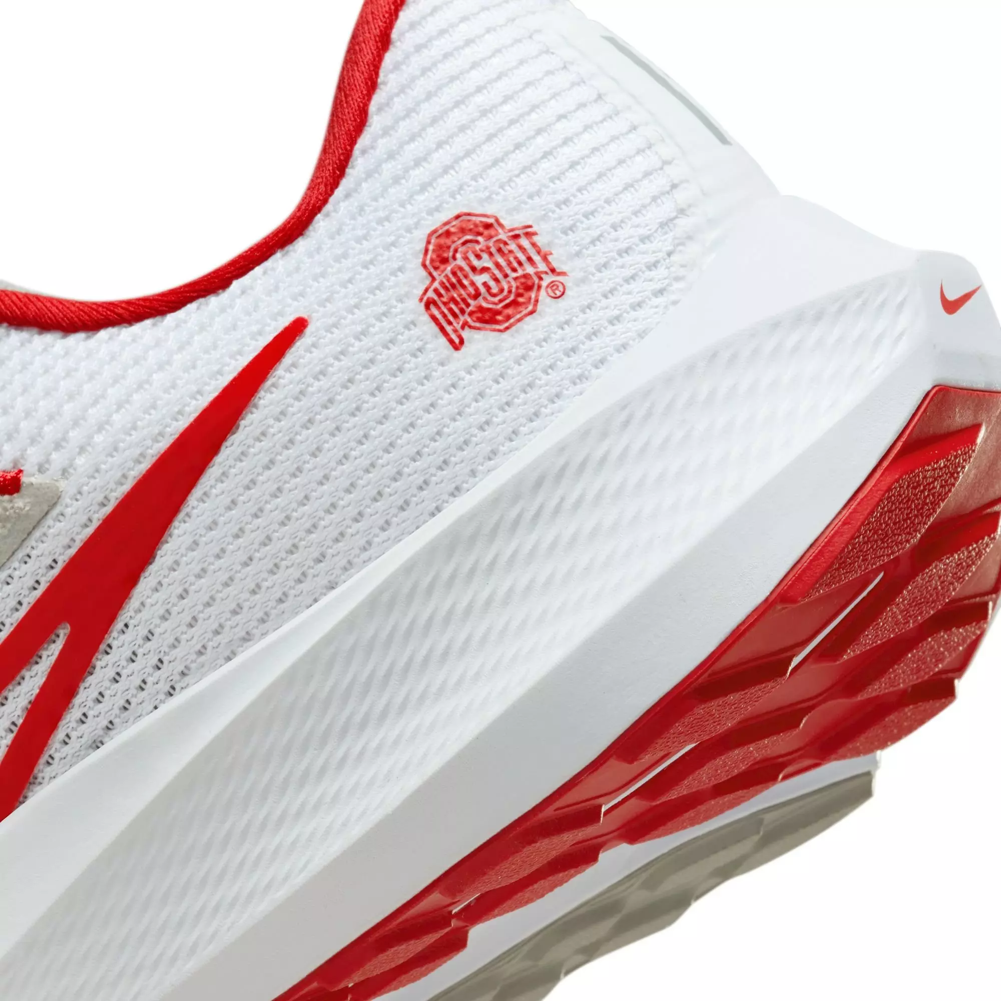 Nike Pegasus 40 "Ohio State" Men's Running Shoe - WHITE/UNIVERSITY RED/PEWTER GREY