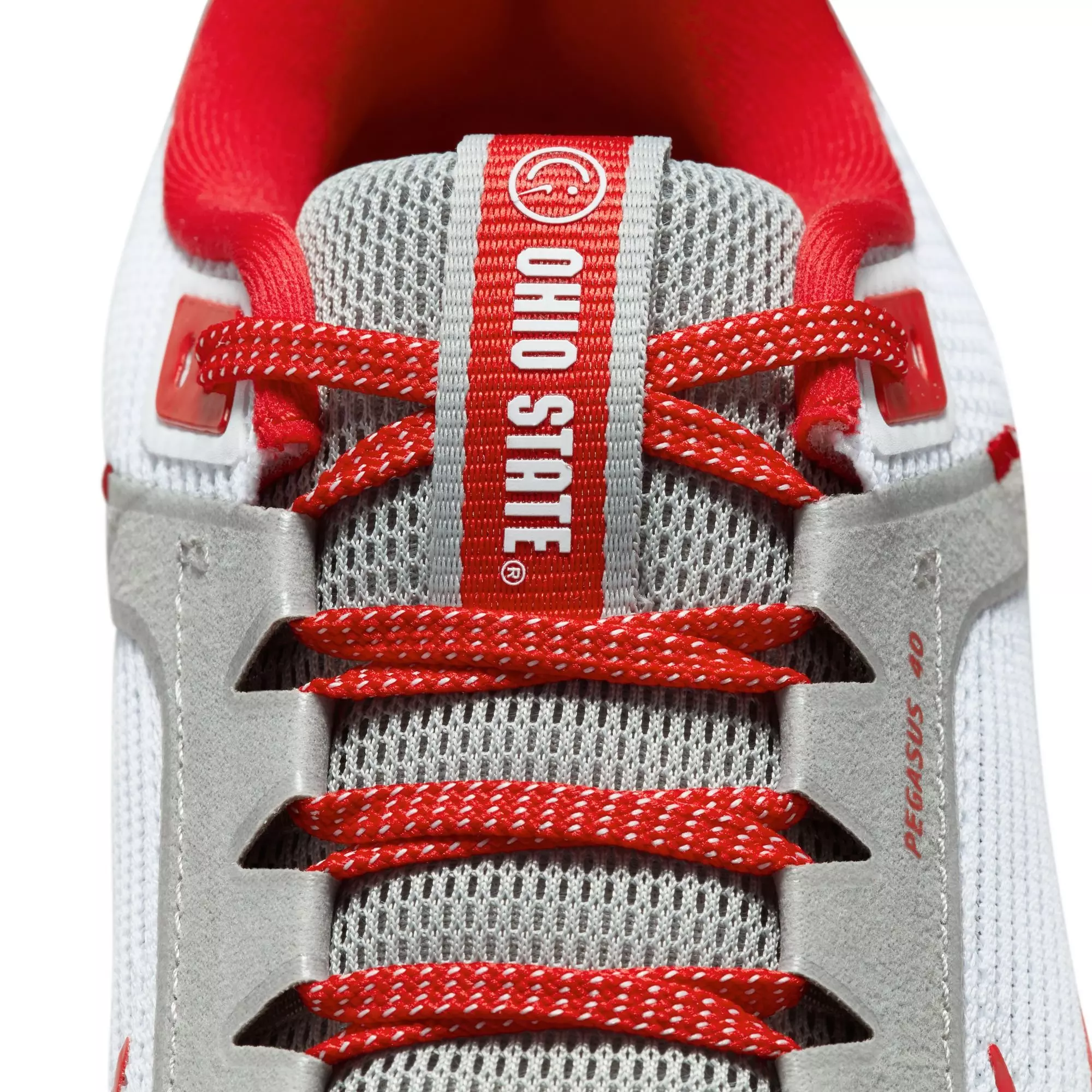 Nike Pegasus 40 "Ohio State" Men's Running Shoe - WHITE/UNIVERSITY RED/PEWTER GREY