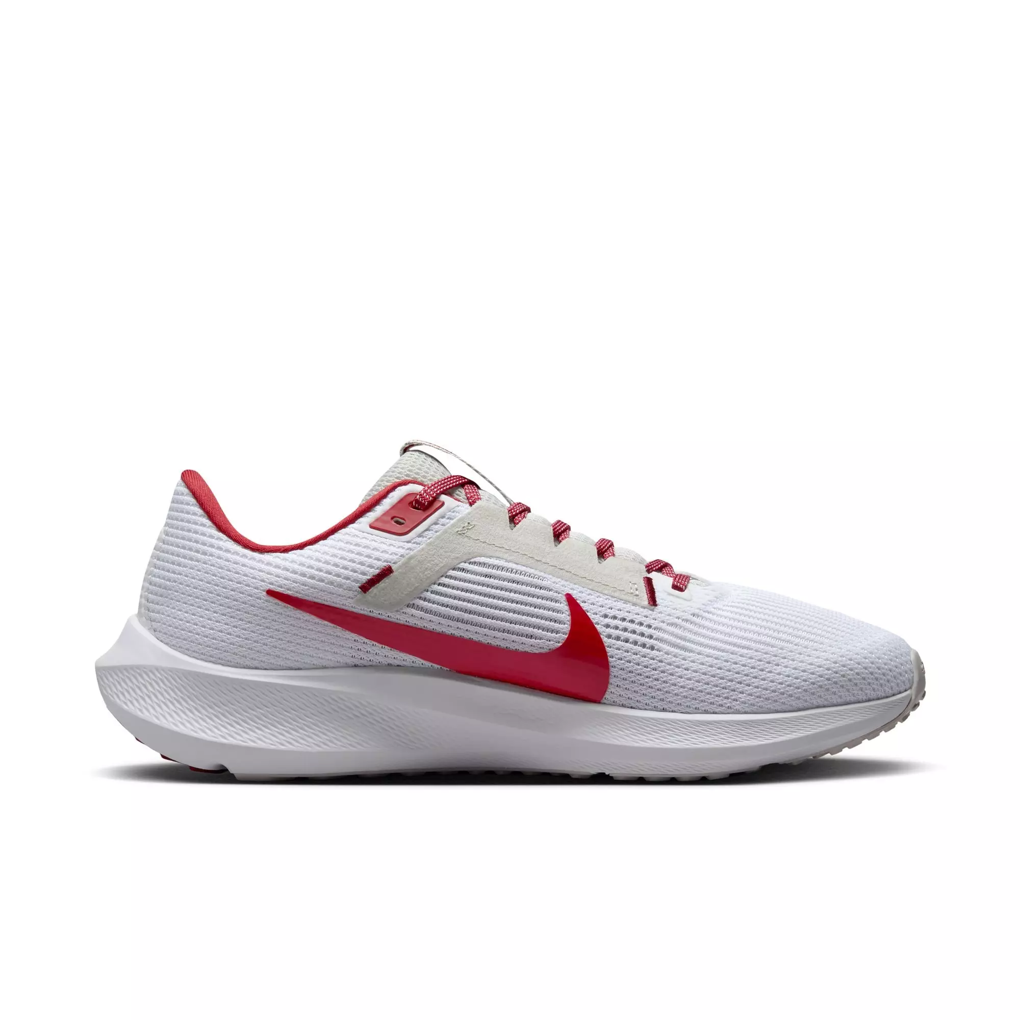 Nike Pegasus 40 "Alabama" Men's Running Shoe - WHITE/TEAM CRIMSON/NIGHT SILVER