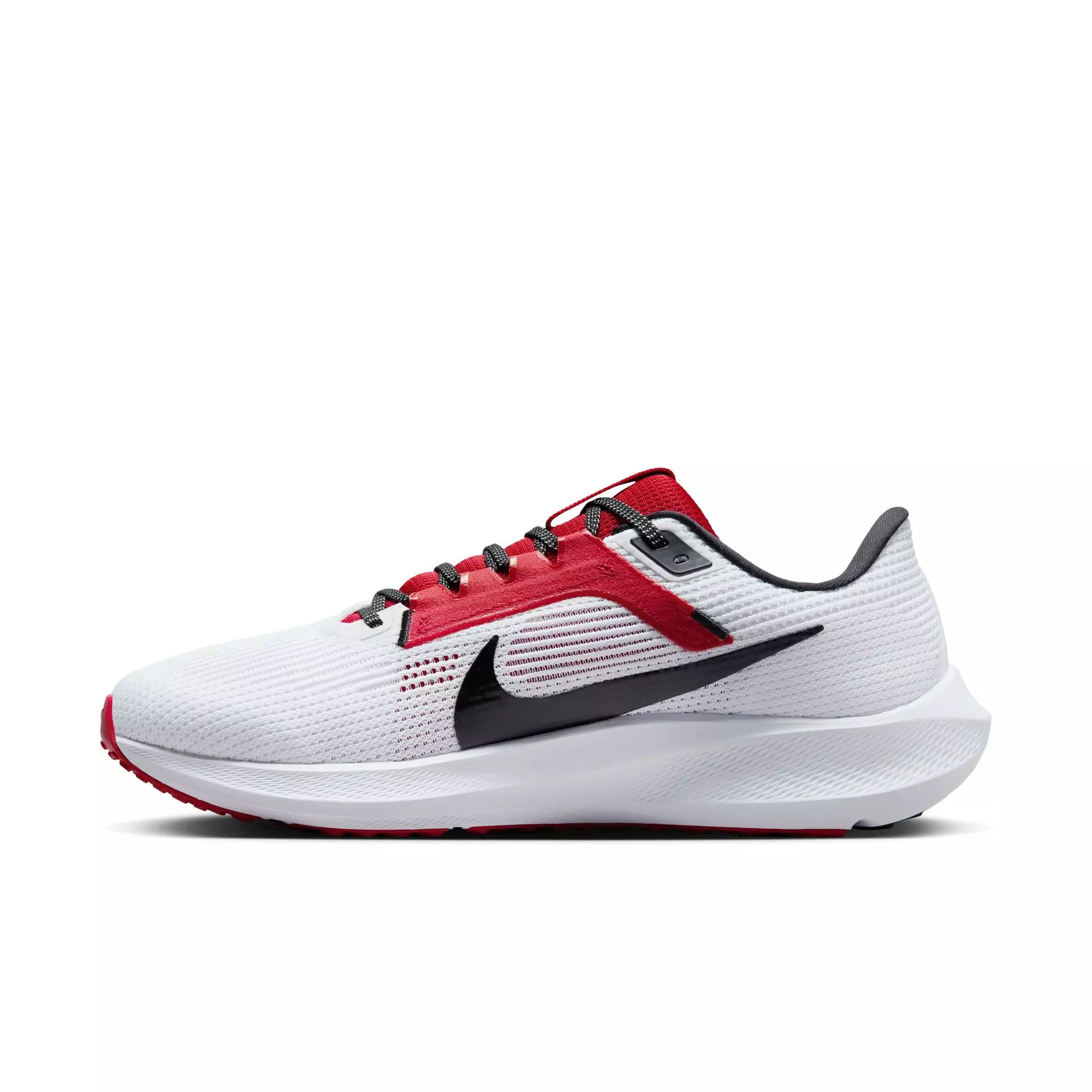 Nike Pegasus 40 "Georgia" Men's Running Shoe - WHITE/BLACK/UNIVERSITY RED