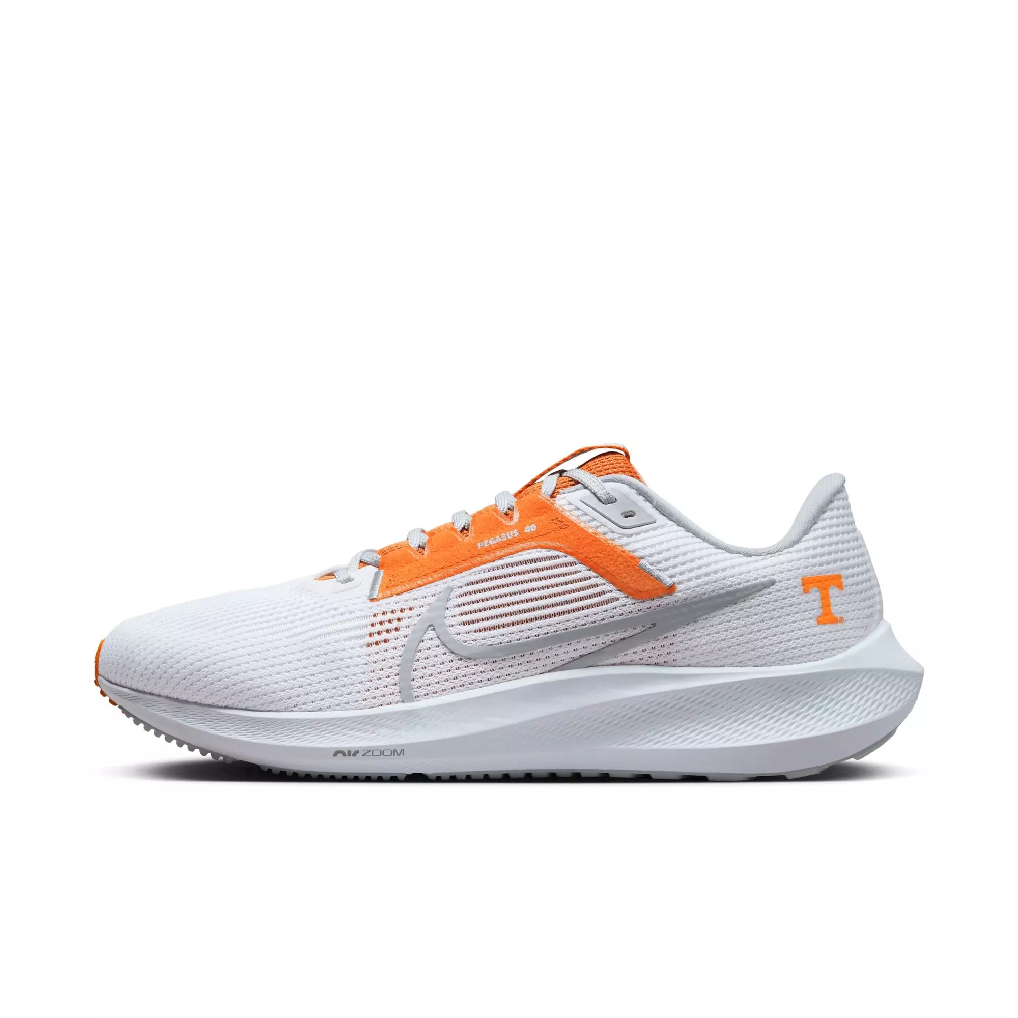Nike Pegasus 40 "Tennessee" Men's Running Shoe - WHITE/WOLF GREY/BRIGHT CERAMIC