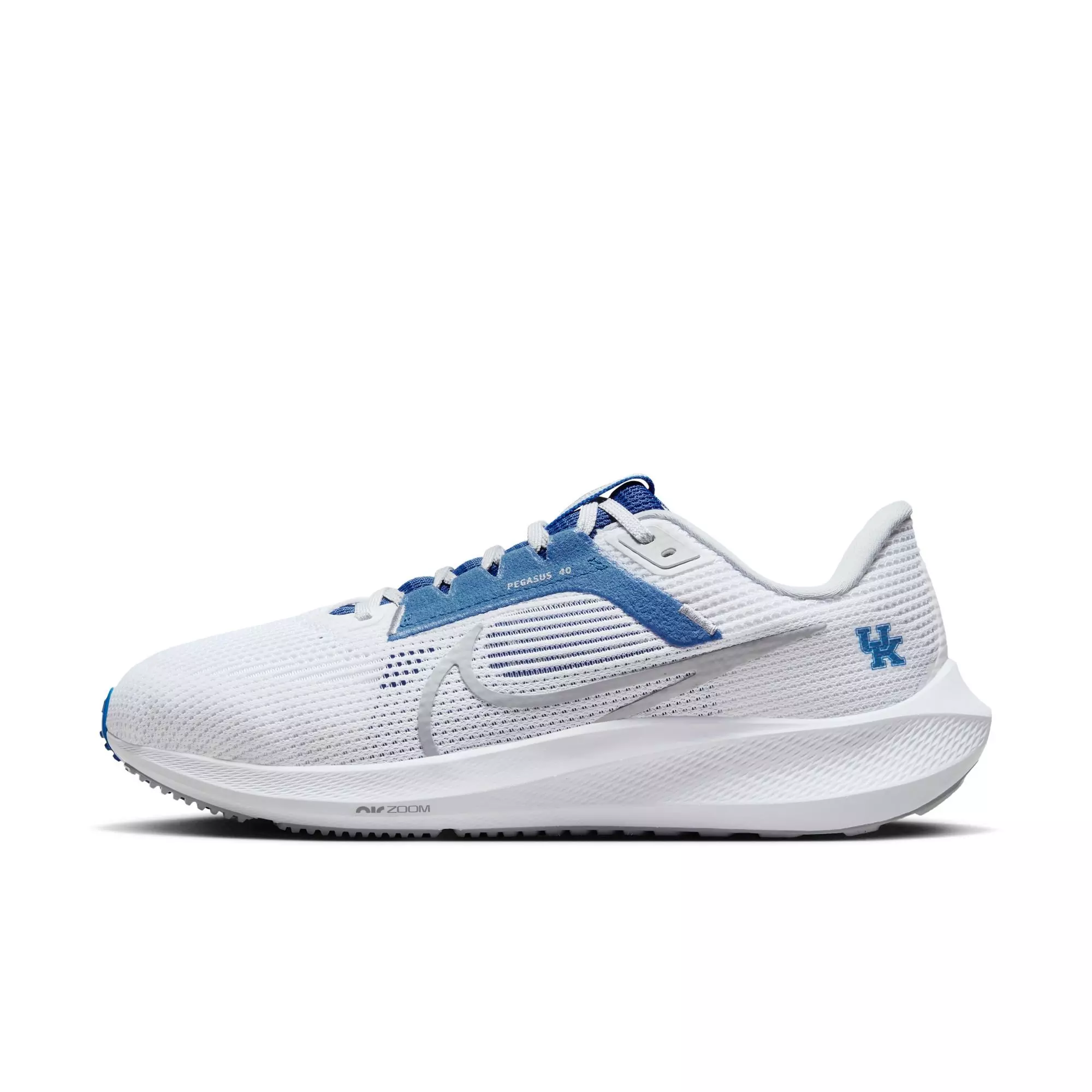Nike Pegasus 40 "Kentucky" Men's Running Shoe - WHITE/WOLF GREY/TEAM ROYAL