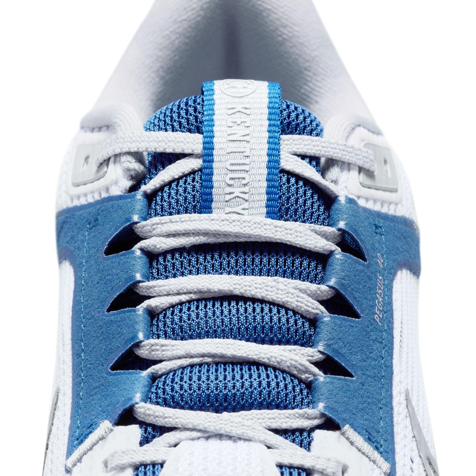 Nike Pegasus 40 "Kentucky" Men's Running Shoe - WHITE/WOLF GREY/TEAM ROYAL Thumbnail View 7