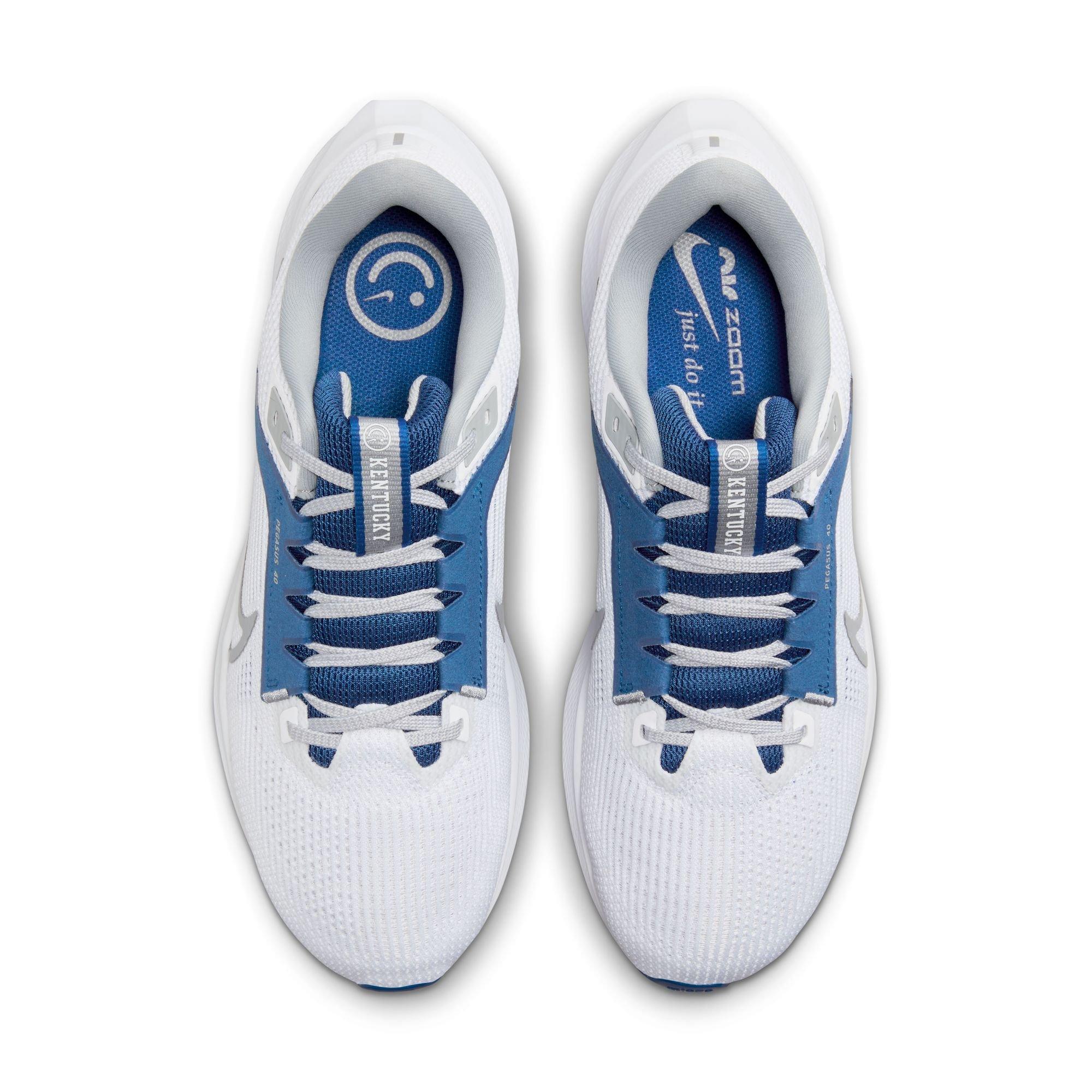 Nike Pegasus 40 "Kentucky" Men's Running Shoe - WHITE/WOLF GREY/TEAM ROYAL Thumbnail View 12