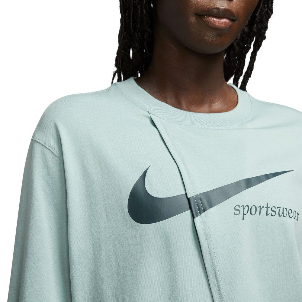 Nike Women's Slit Oversized Tee - Mineral - TEAL Thumbnail View 3