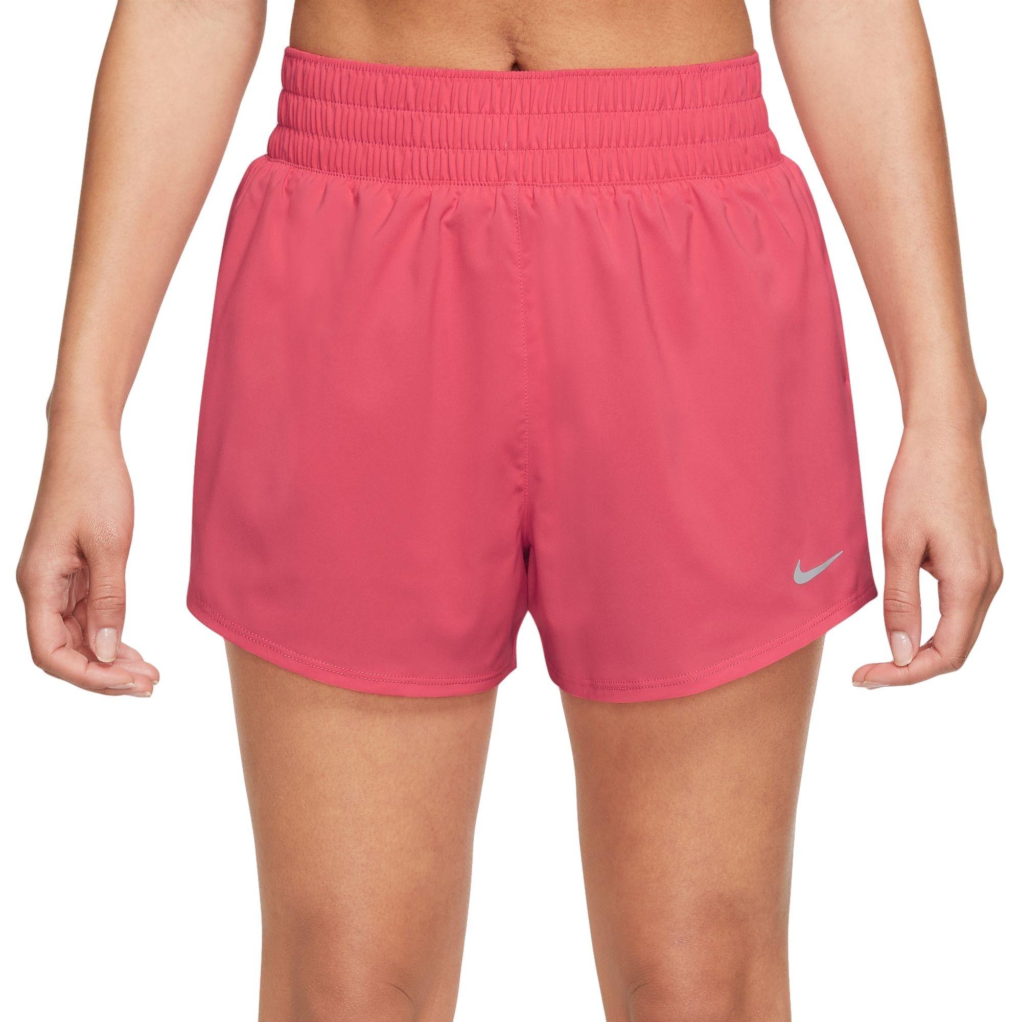 Nike Women's One Hour 3-Inch Shorts - Light Fusion Red - RED Thumbnail View 1